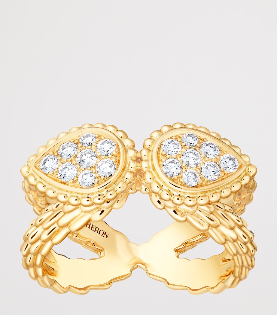 Boucheron Yellow Gold and Diamond Serpent Bohème Vintage Ring Yellow Gold Image 3