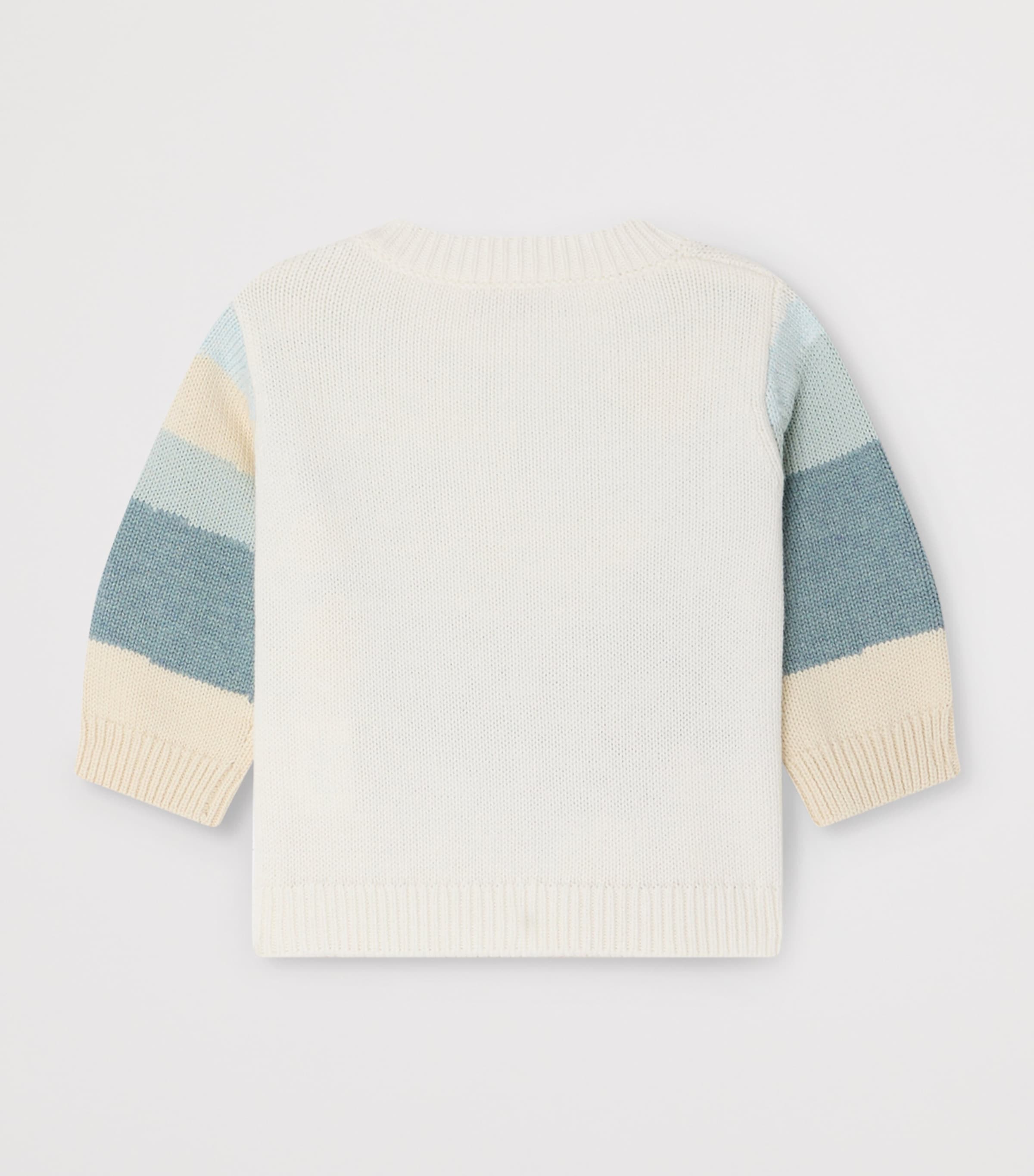 Cotton Knit Top and Trouser Set (6-12 Months) BEIGE Image 2