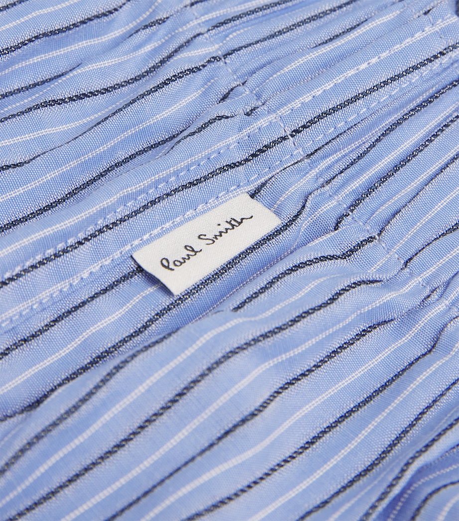 Cotton Striped Boxers BLUE Image 4