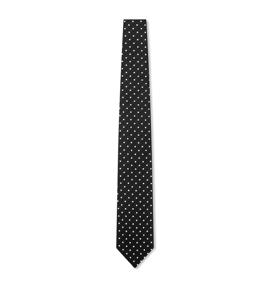Silk Polka-Dot Tie ZBLAW Image 1