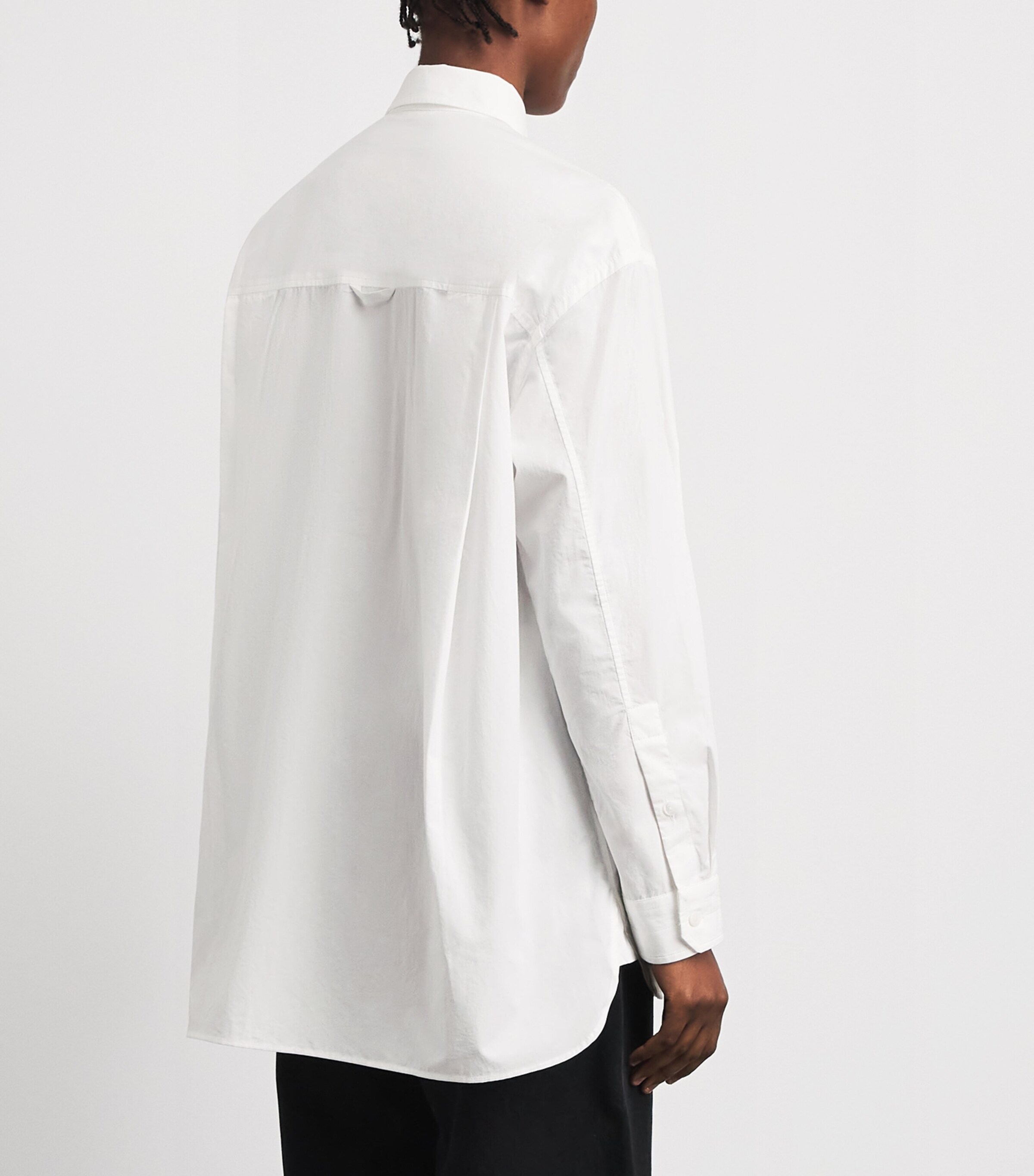 AGOLDE Womens x Maria McManus Organic Cotton Poplin Shirt White Cotton Image 5