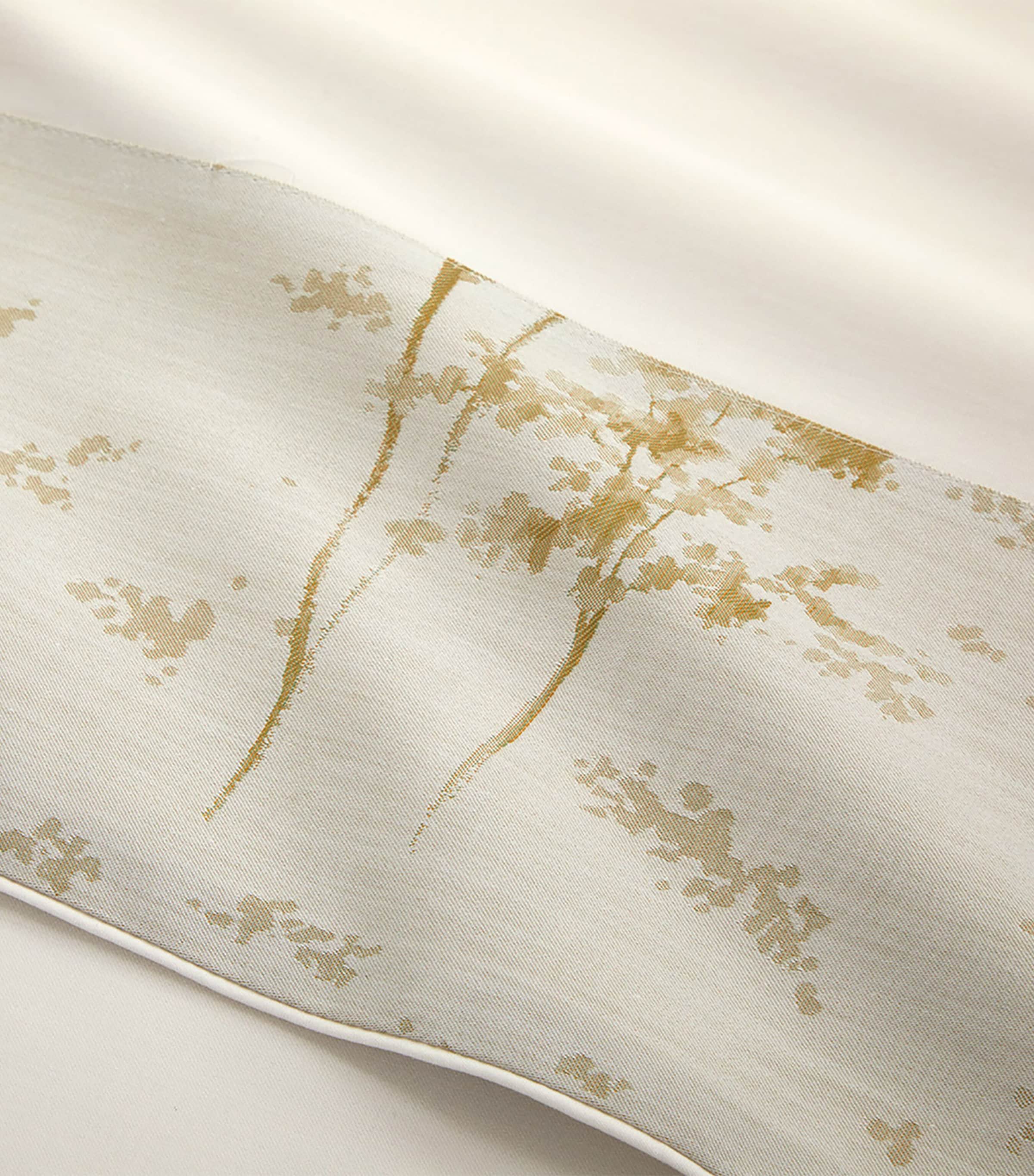 Organic Cotton Legende Double Flat Sheet (240cm x 295cm) NACRE Image 3