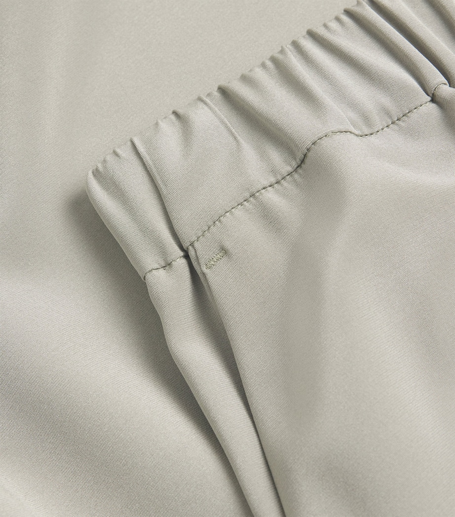 Silk Crêpe de Chine Trousers SAGE GREEN Image 5