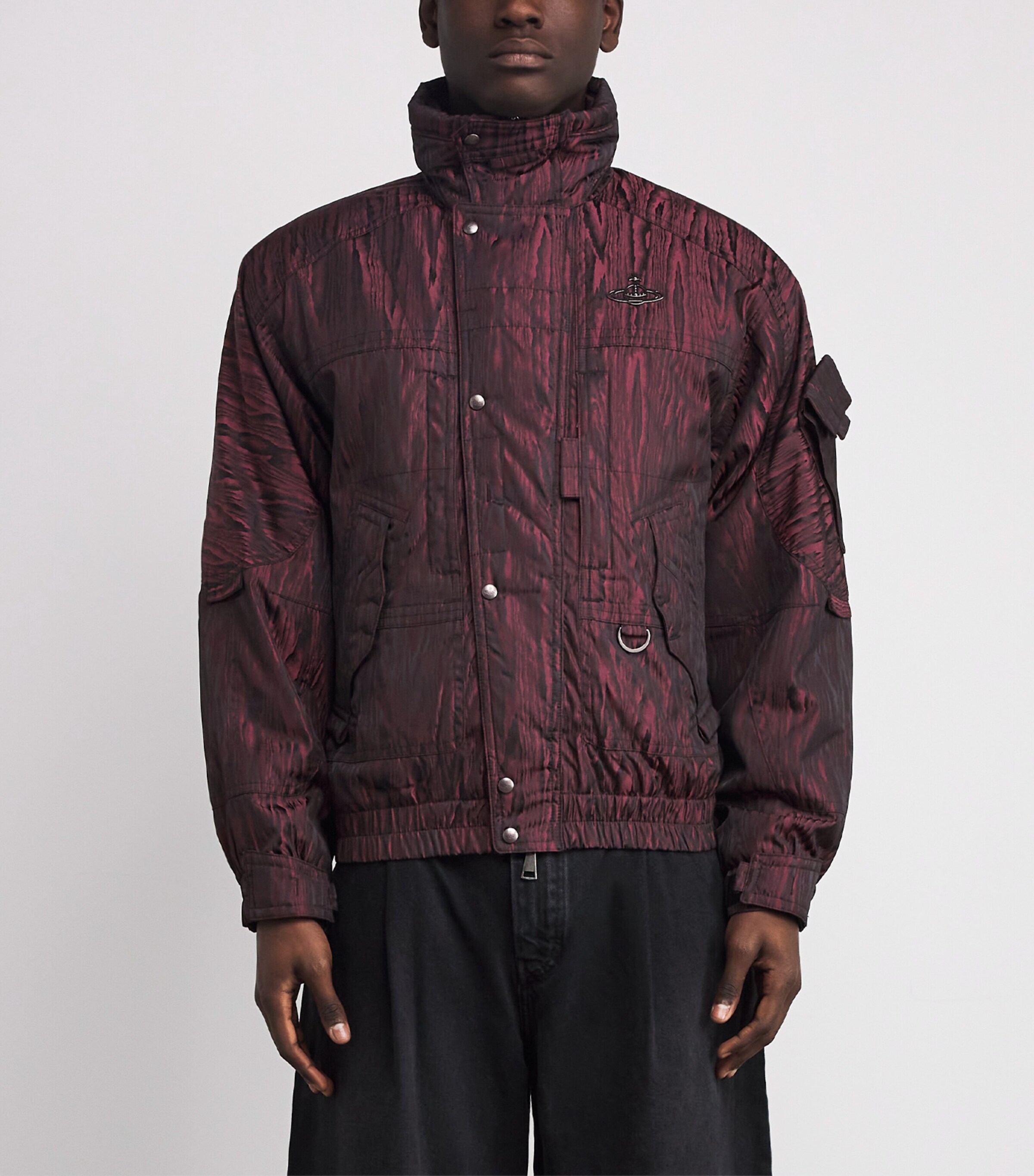 Camouflage Nevada Bomber Jacket I201 BLACK/BORD Image 3