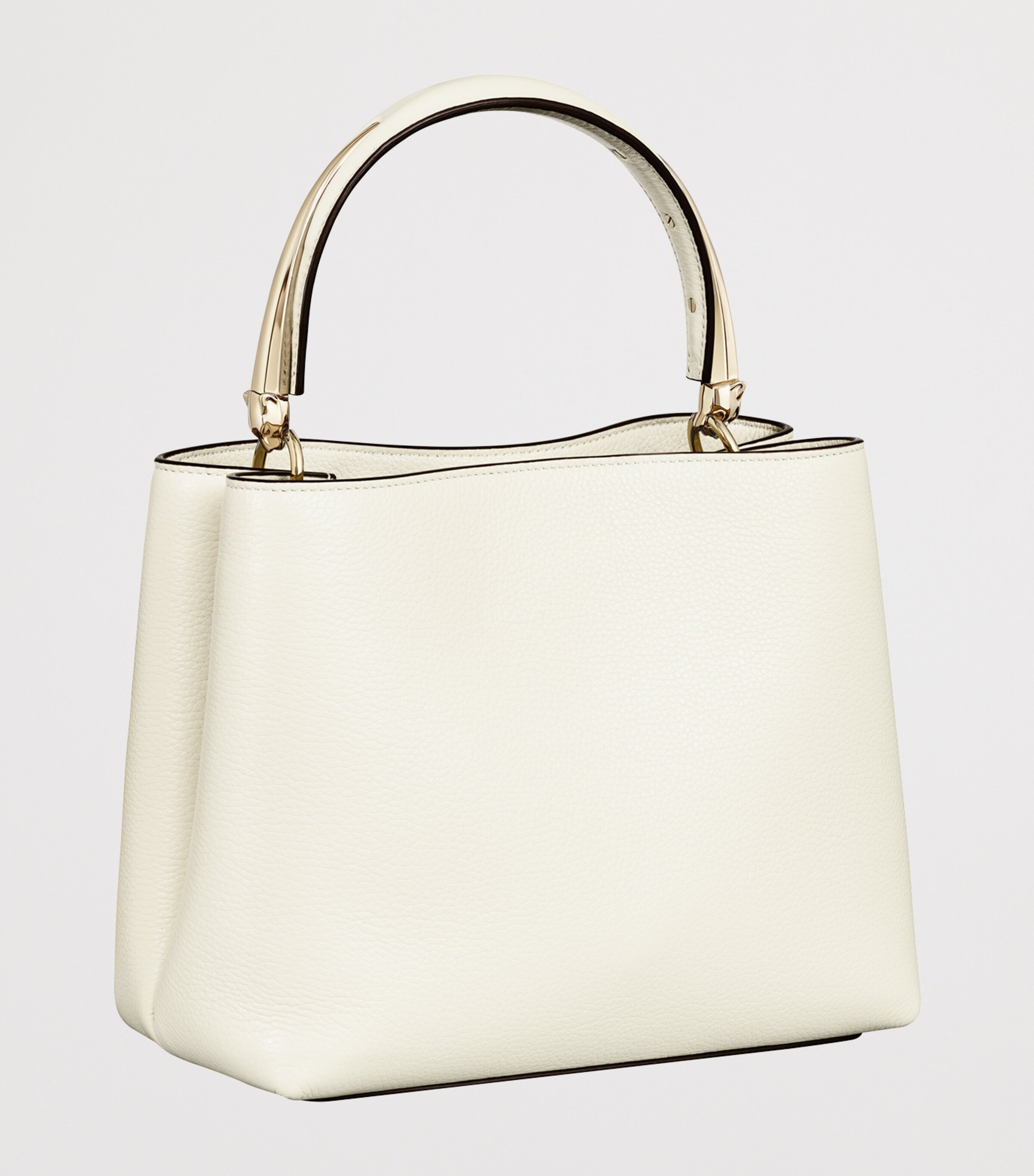 Small Leather Panthère de Cartier Top-Handle Bag WHITE Image 5