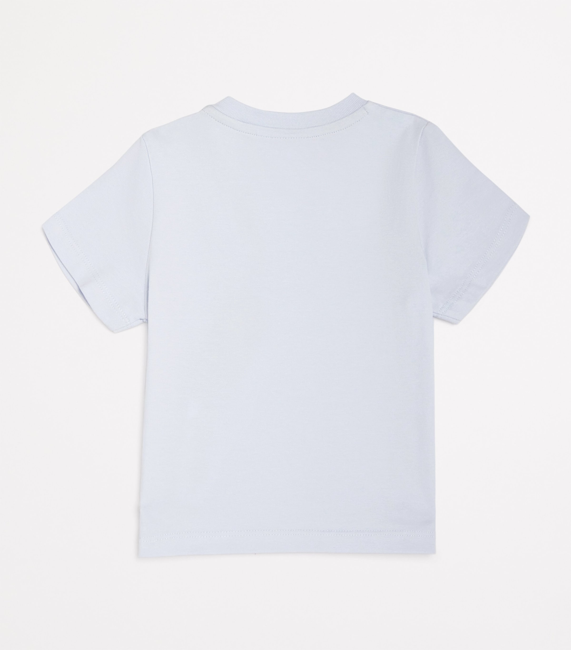 BOSS Kidswear Stretch-Cotton Logo T-Shirt (1-18 Months) Pale Blue Image 2