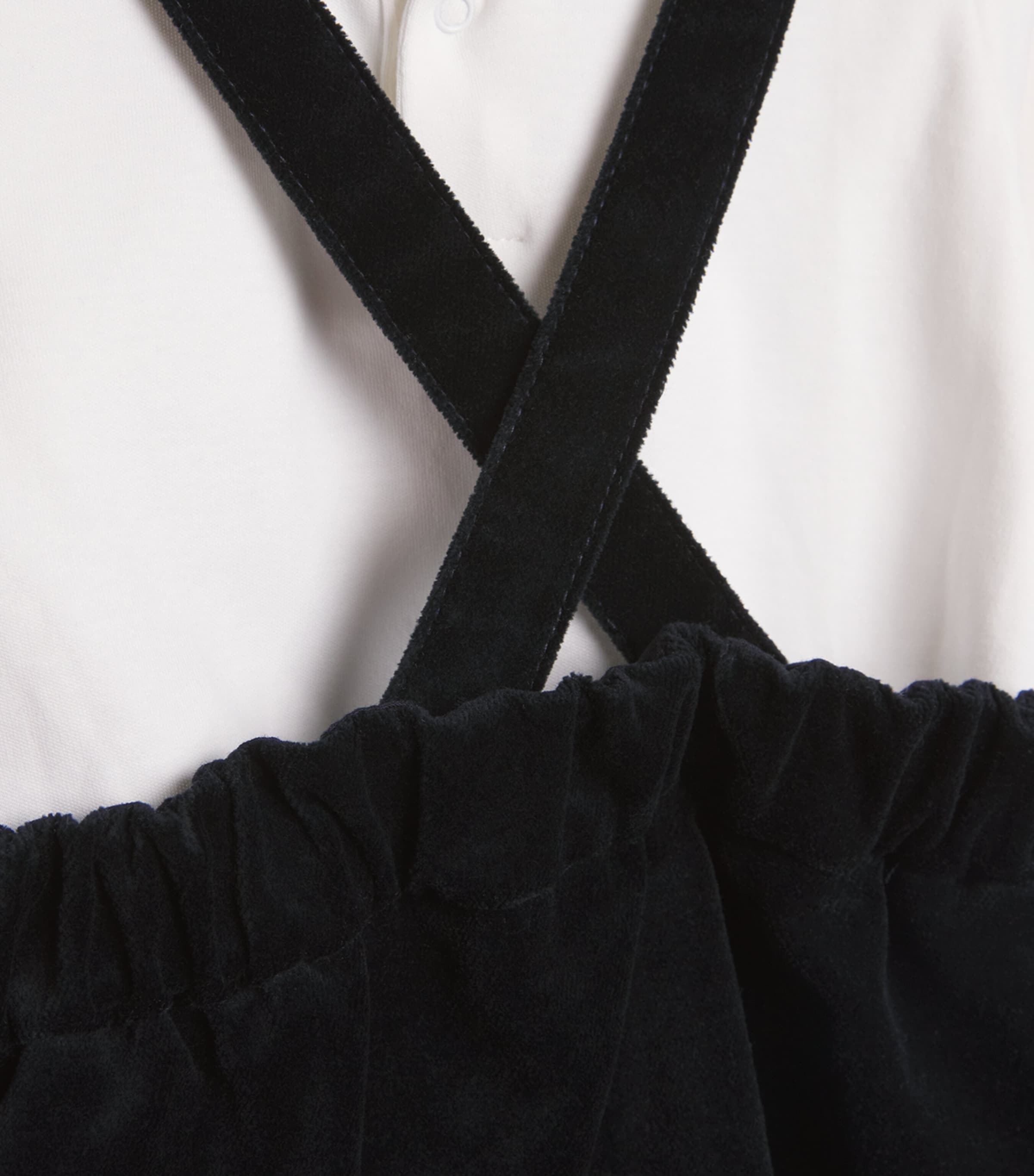 Cotton Dress and T-Shirt Set (2-3 Years) WHITE  NAVY Image 3