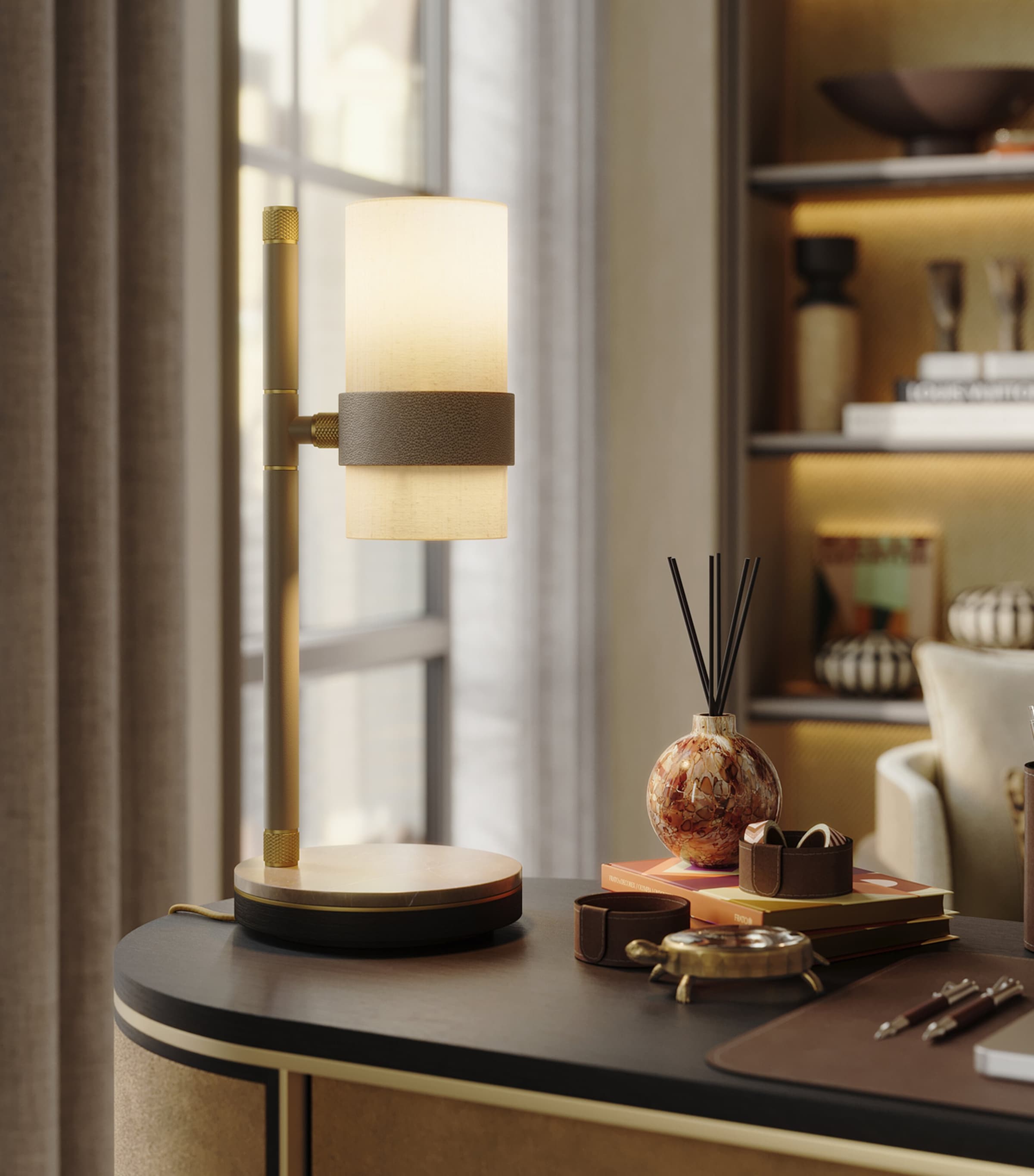 Frato Comporta Table Lamp Grey Image 2