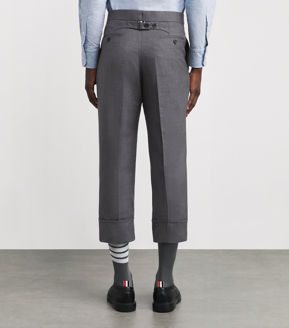 Wool Tailored Trousers MED GREY Image 4