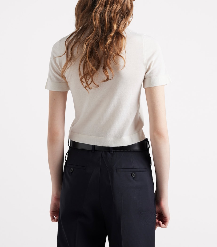 Cashmere Intarsia T-Shirt F0X97 Image 5