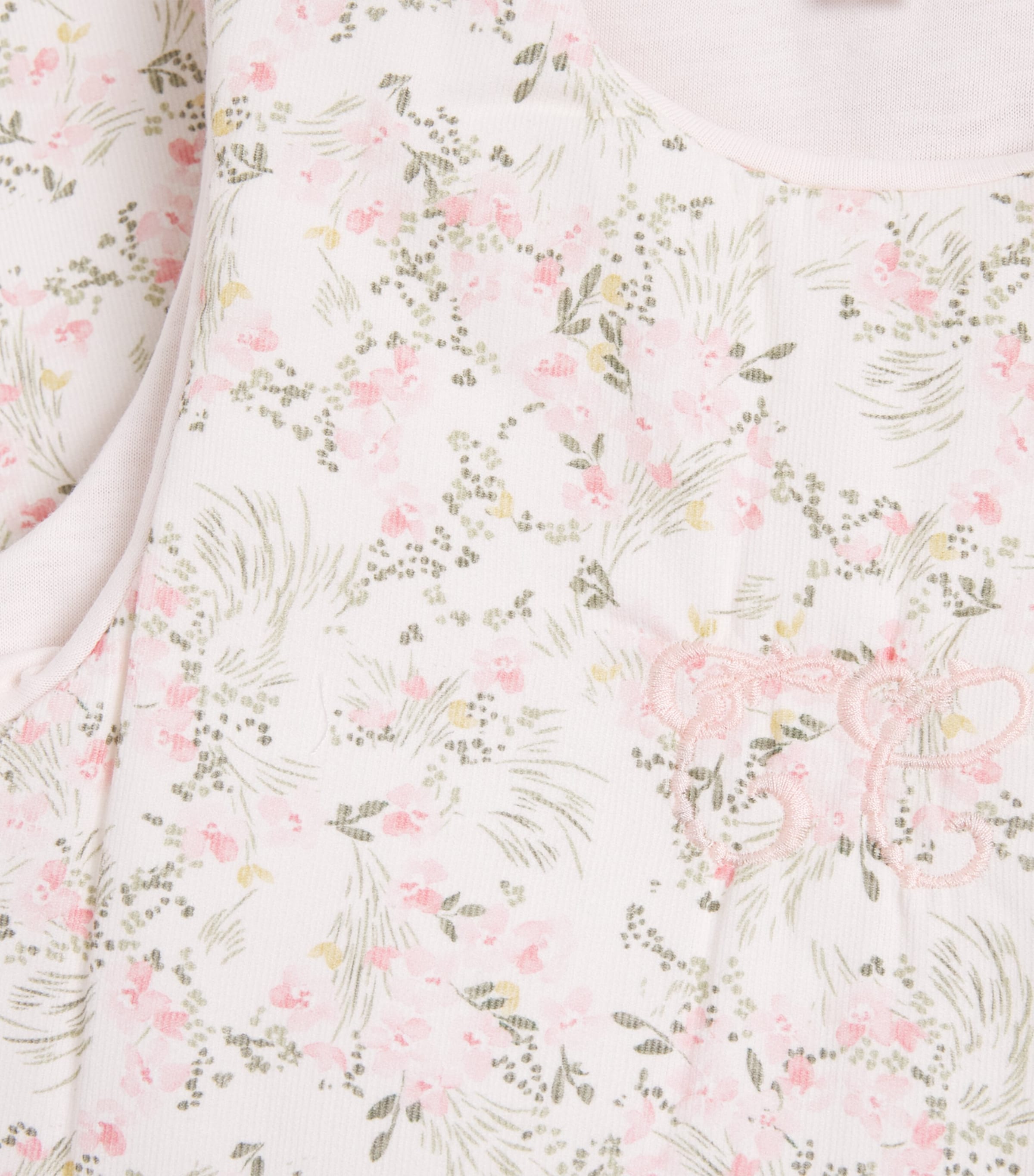 Cotton Floral Print Sleeping Bag 31ROSE PALE Image 3