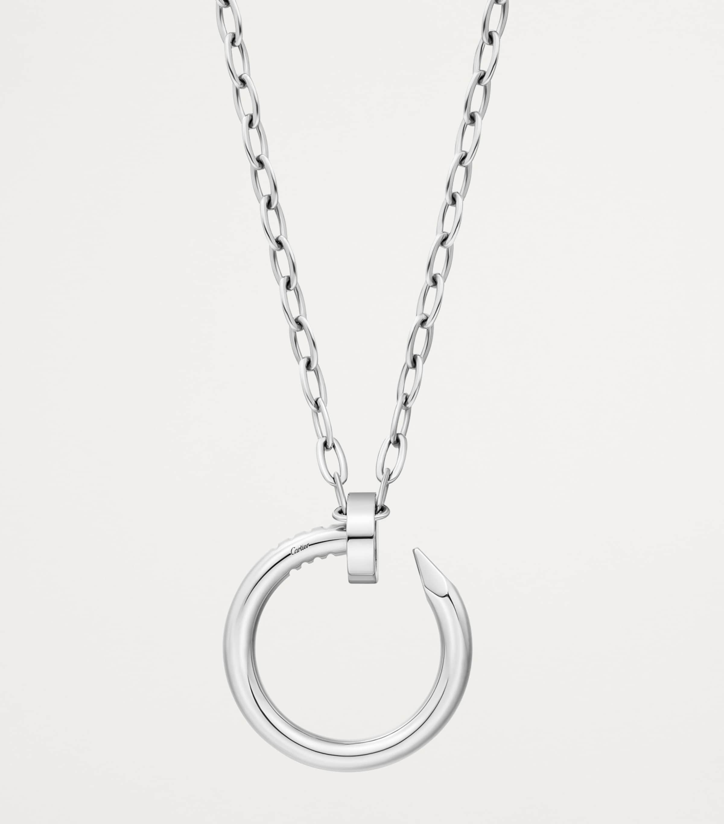 Extra-Large White Gold Juste un Clou Necklace WHITE GOLD Image 2