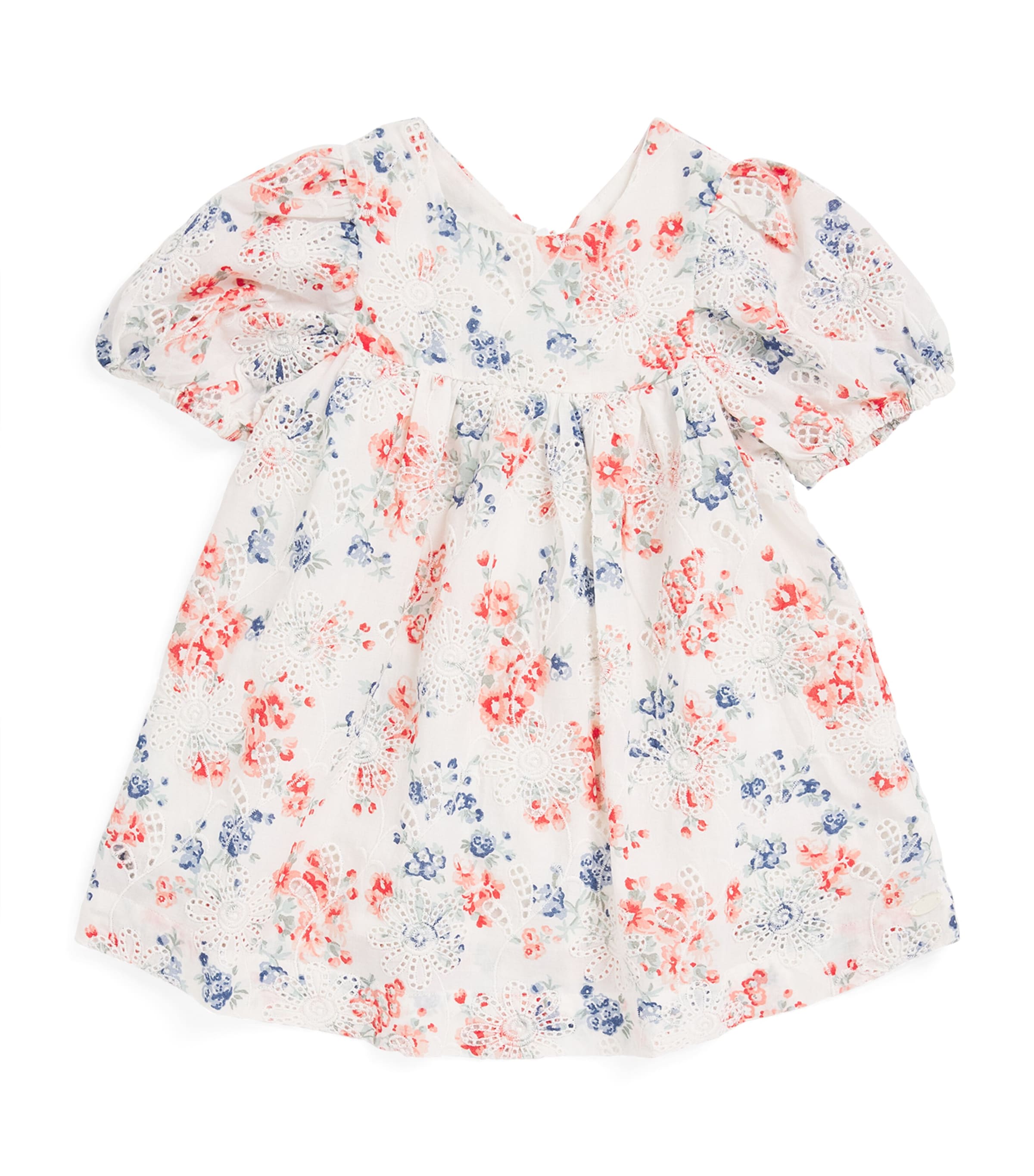 Tartine Et Chocolat Broderie Anglaise Floral Dress In White