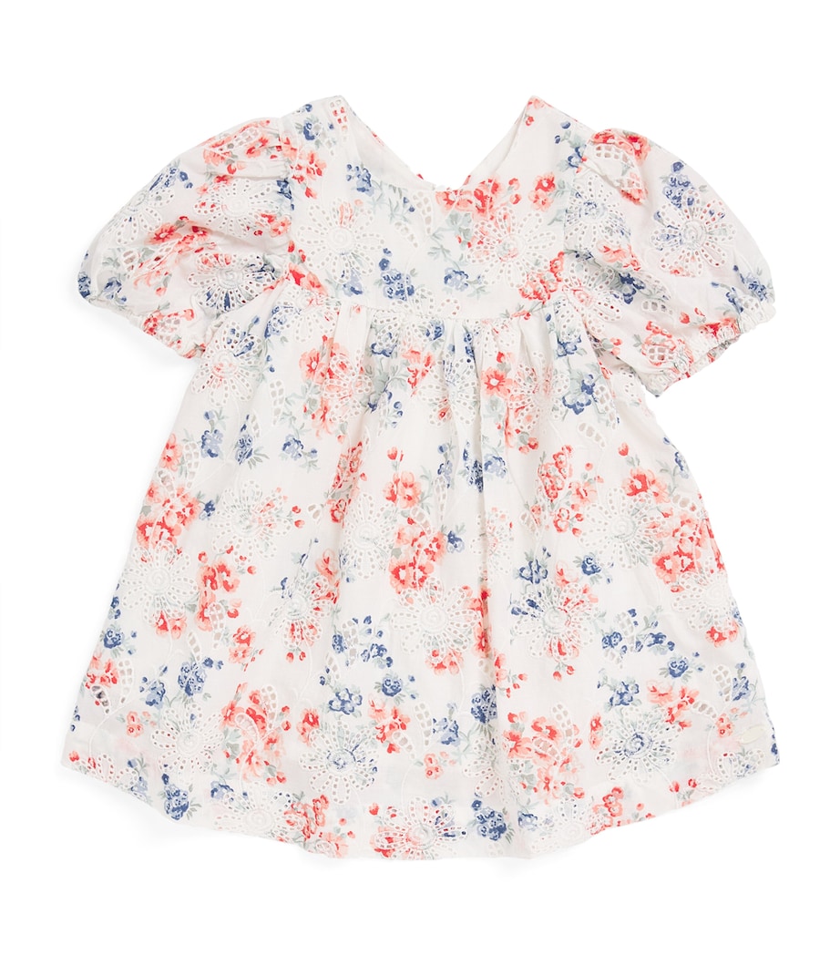 Tartine et Chocolat Broderie Anglaise Floral Dress (3 Months-4 Years) Blanc Image 1