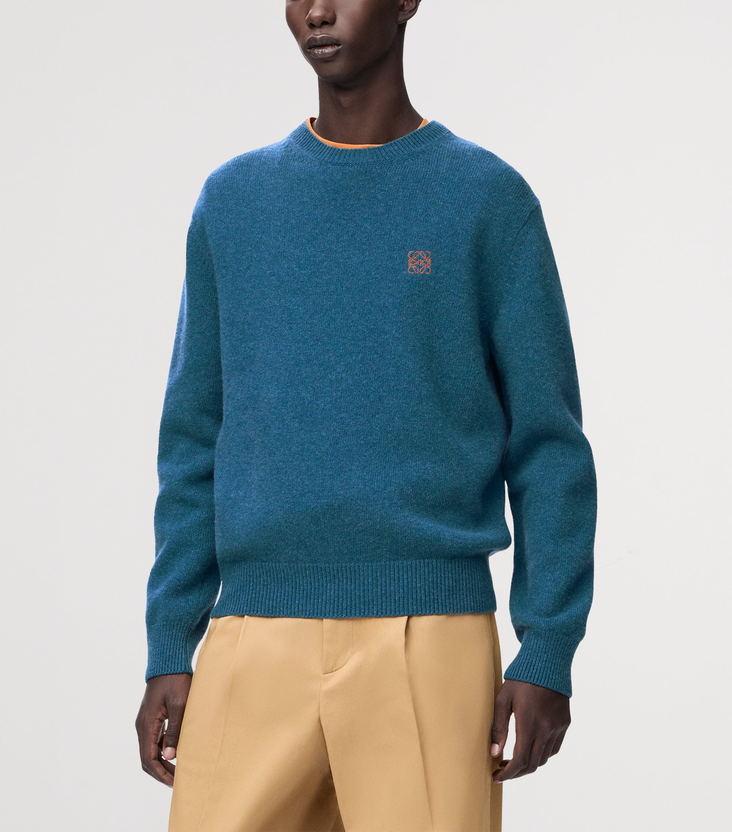 Wool Anagram Sweater DARK GREEN Image 3