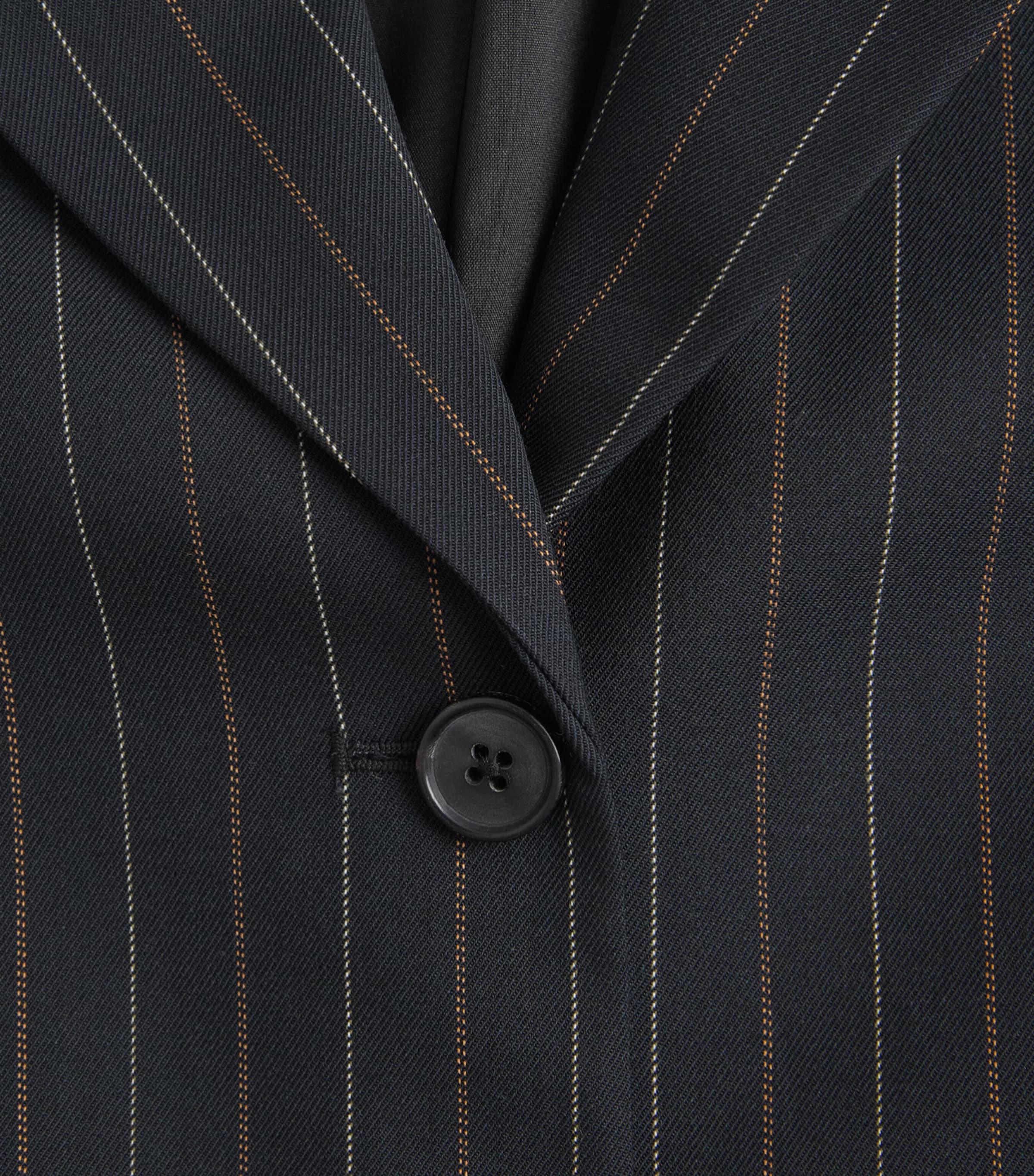 ME+EM Womens Pinstripe Blazer Black Image 6