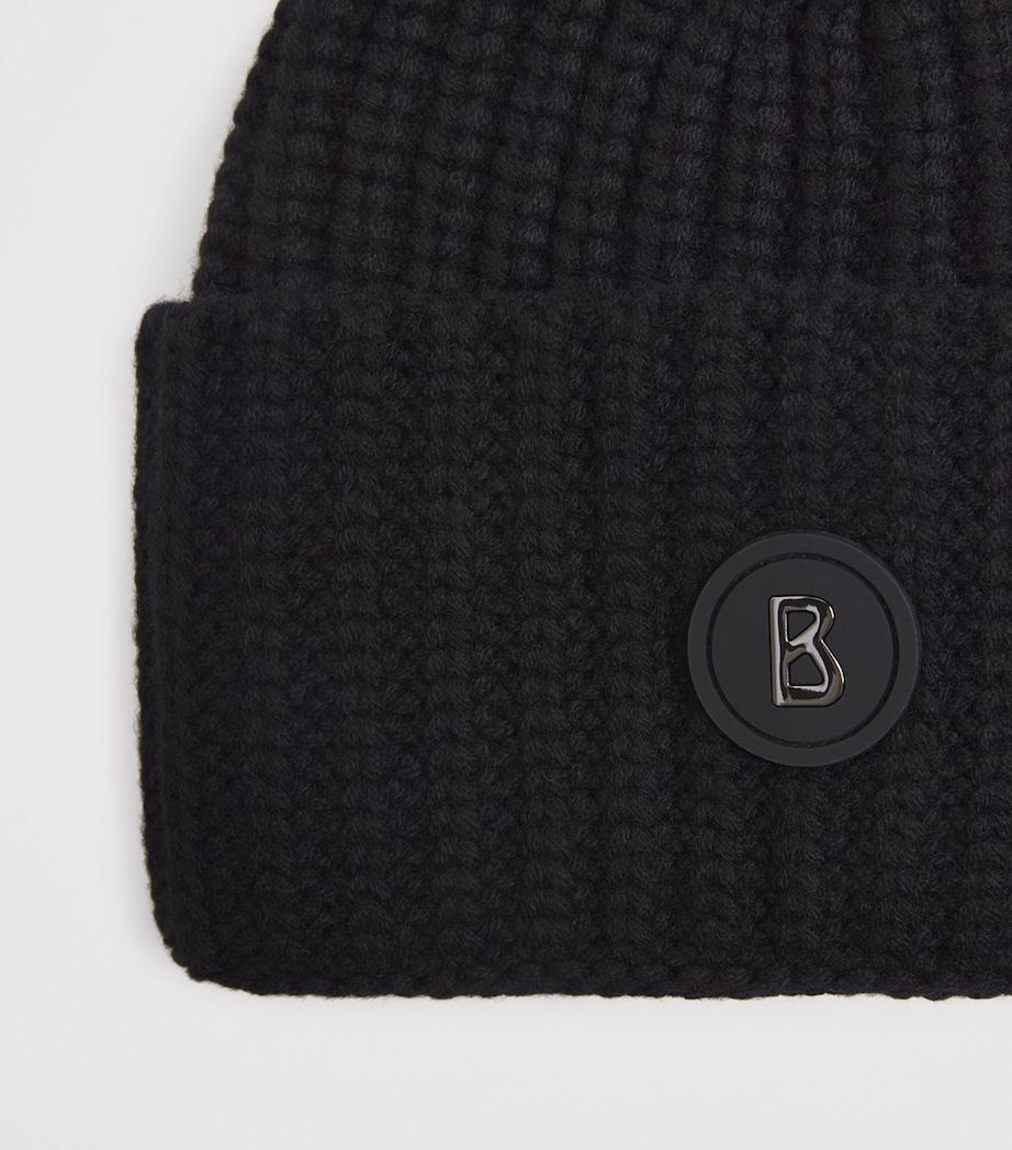 Cashmere Kilian Beanie 026-BLACK Image 3