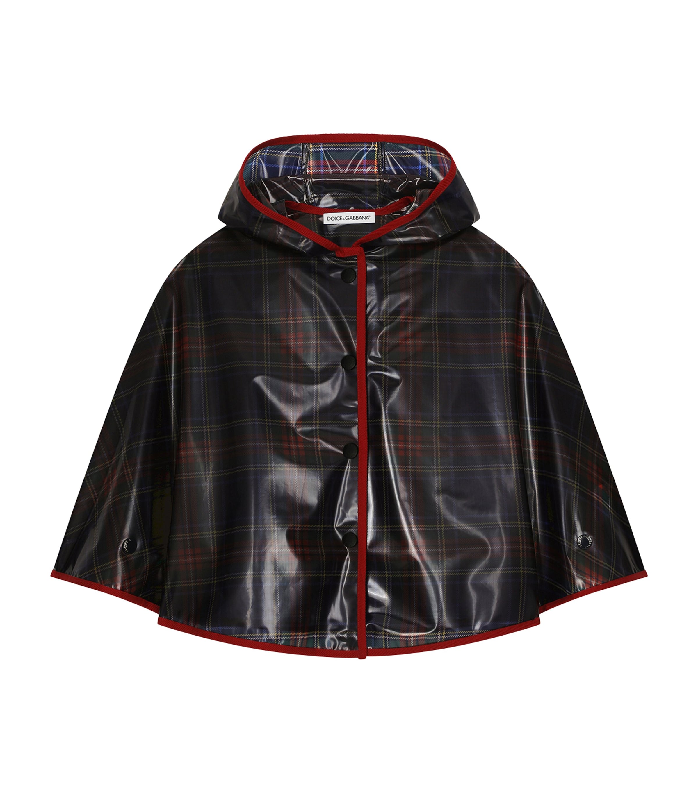 Shop Dolce & Gabbana Tartan Cape