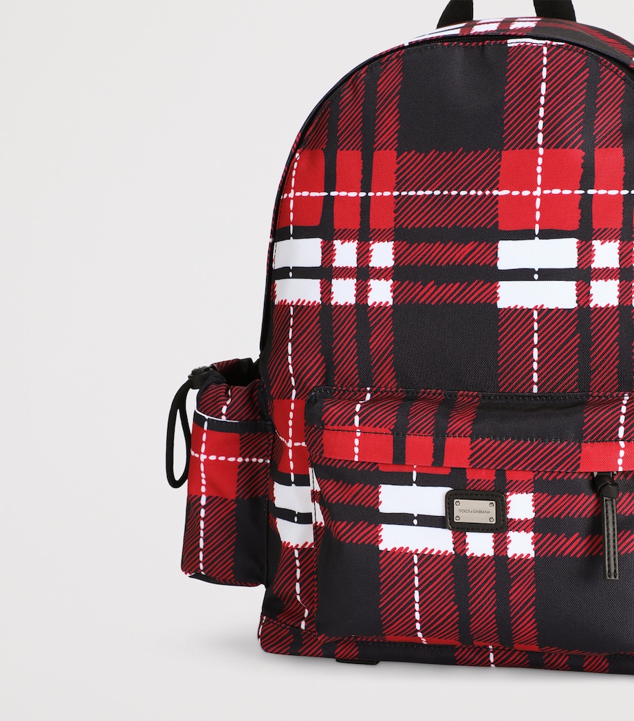 Nylon Tartan Print Backpack HS5QB-TARTAN RO Image 3