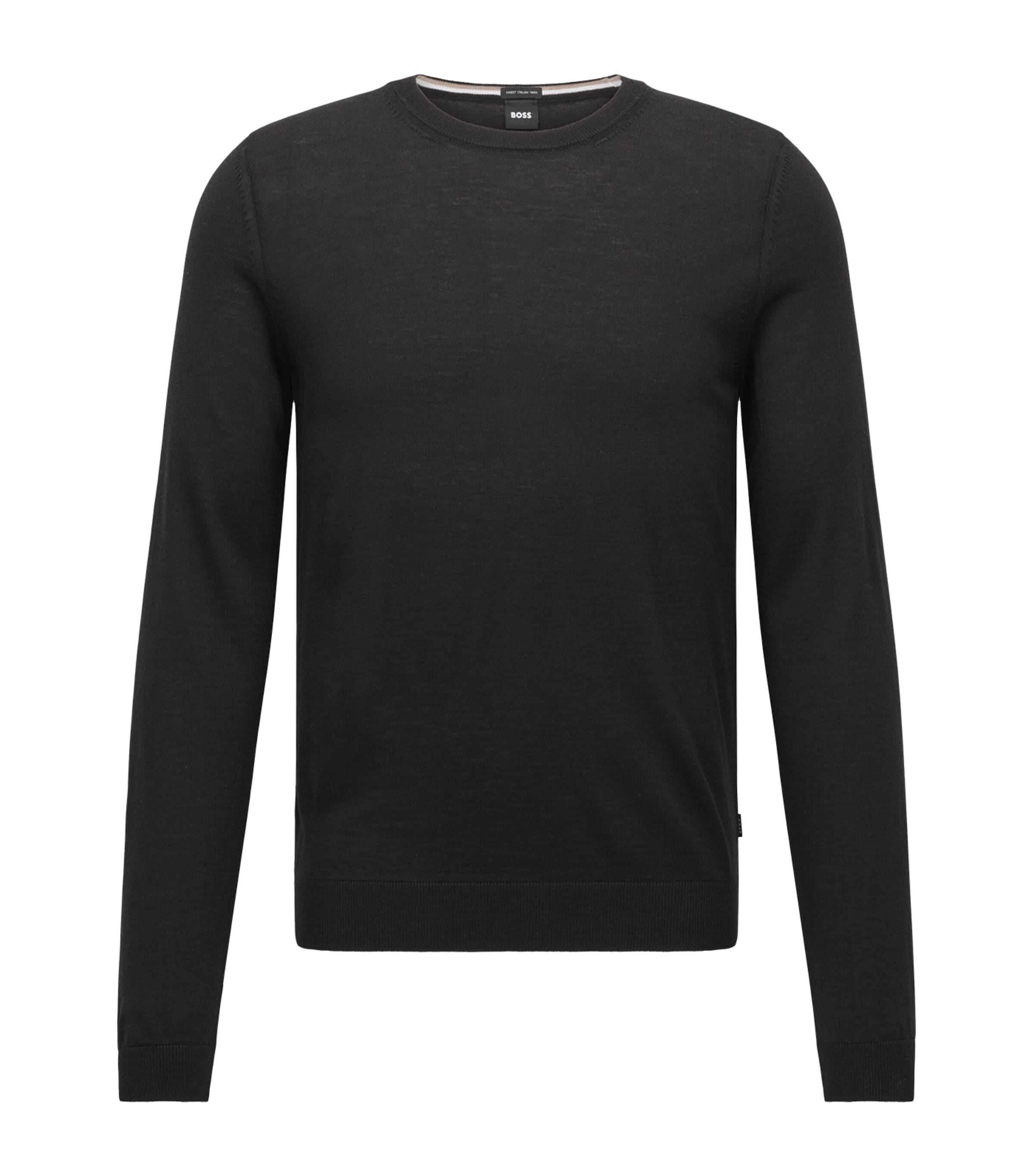 HUGO BOSS VIRGIN WOOL CREW-NECK SWEATER