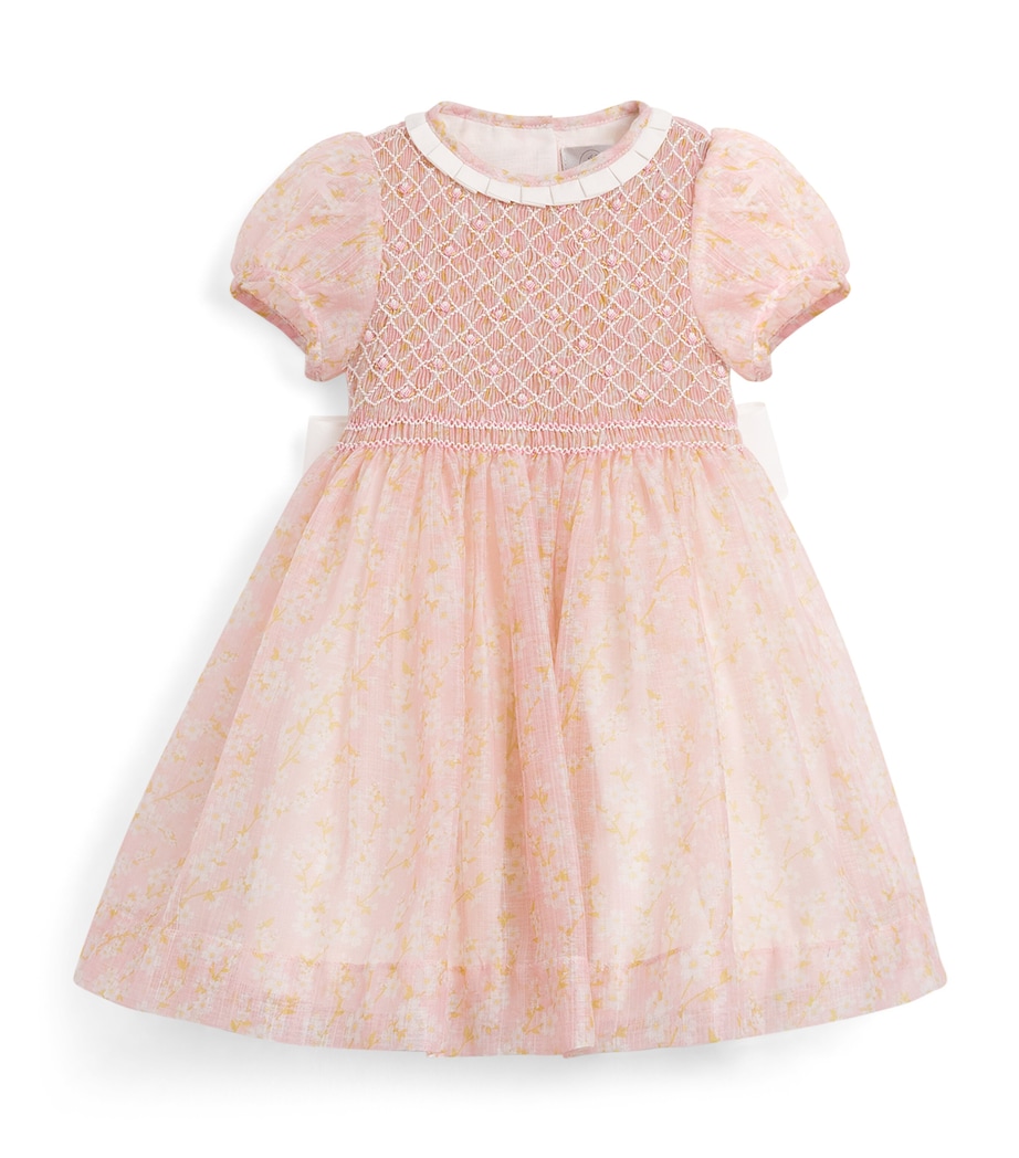 PEPA LONDON Floral Smocked Dress (12 Months - 4 Years) Pink Image 1
