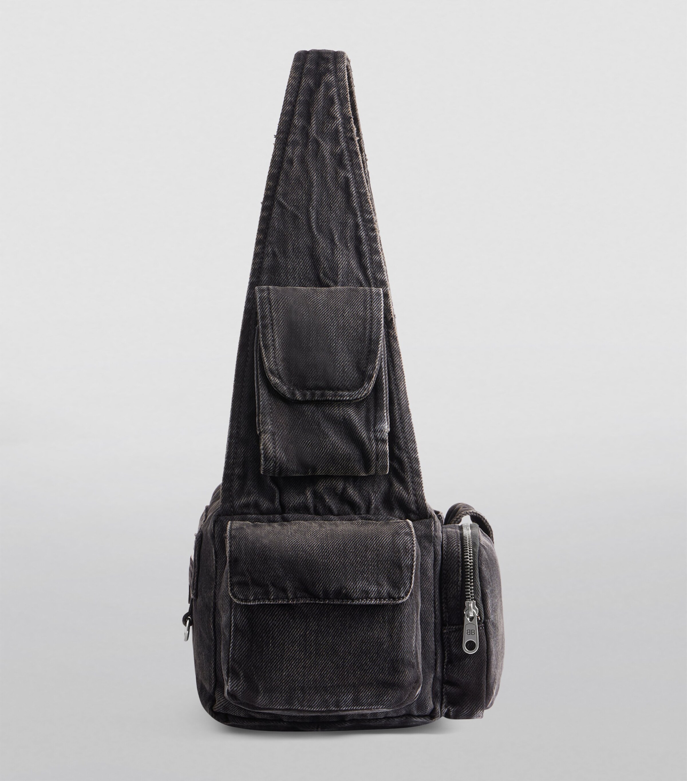 Balenciaga Black Demin Superbusy Sling Bag | Harrods US