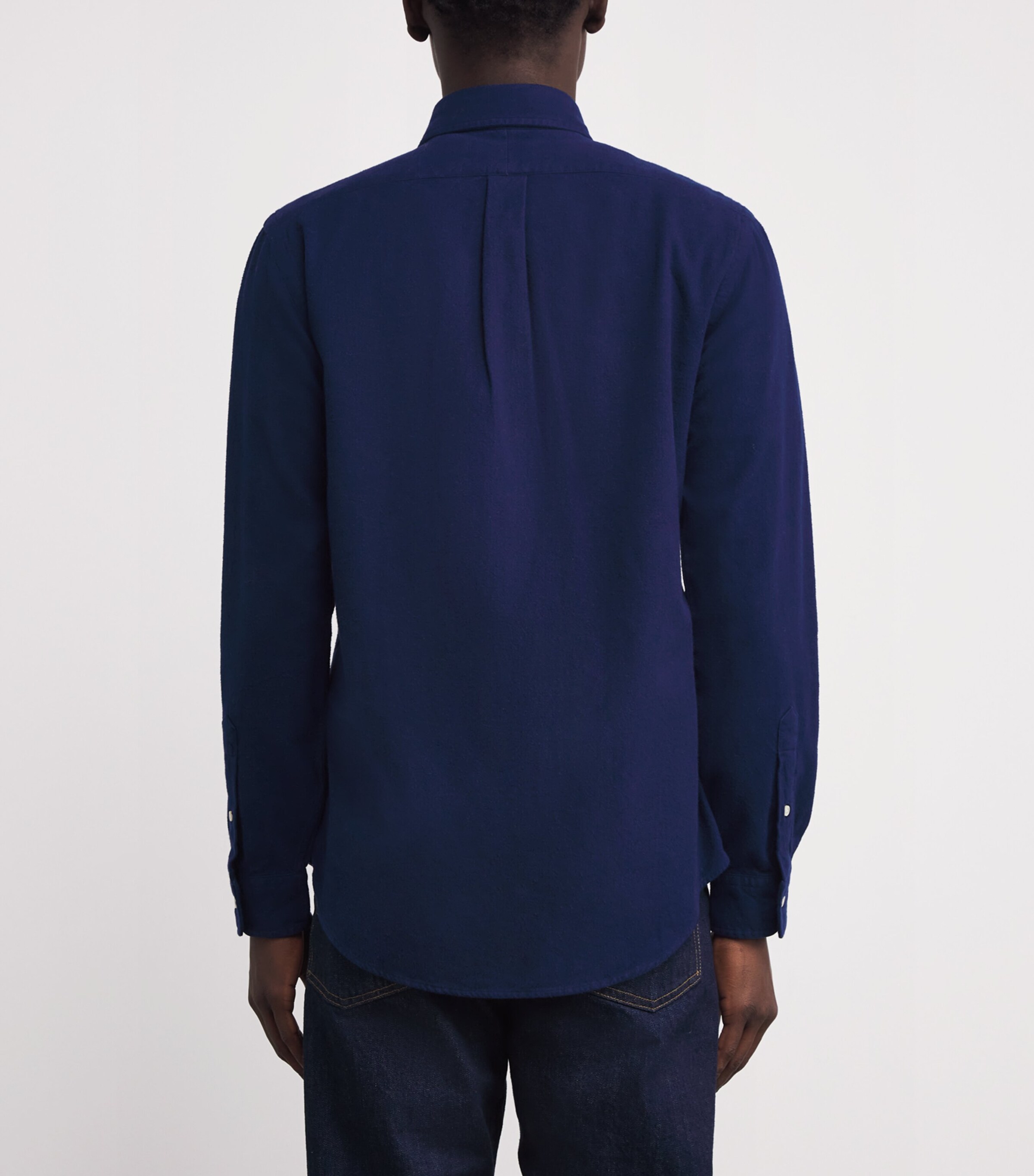 Polo Ralph Lauren Mens Cotton Logo Shirt Navy Image 4