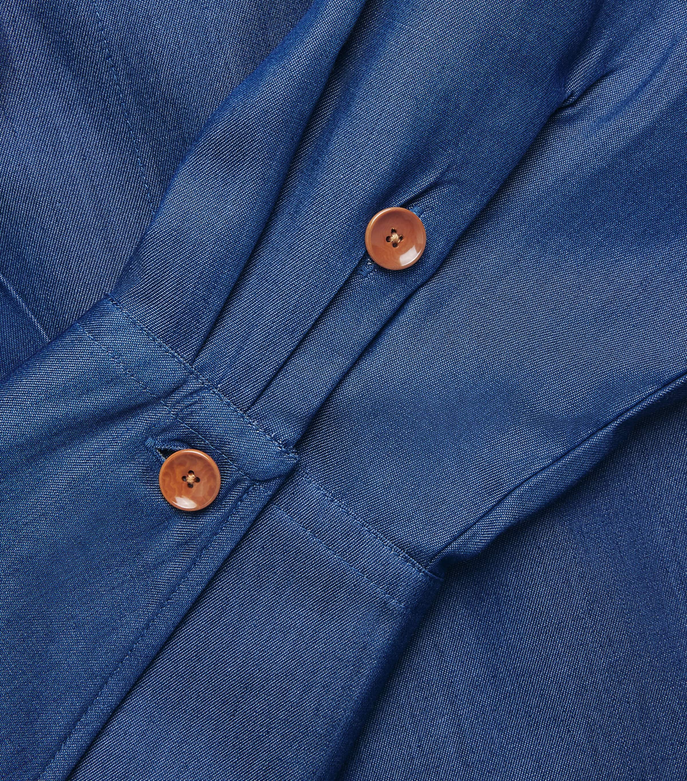 Palmer//Harding Womens Denim Drift Shirt Blue Denim Image 6