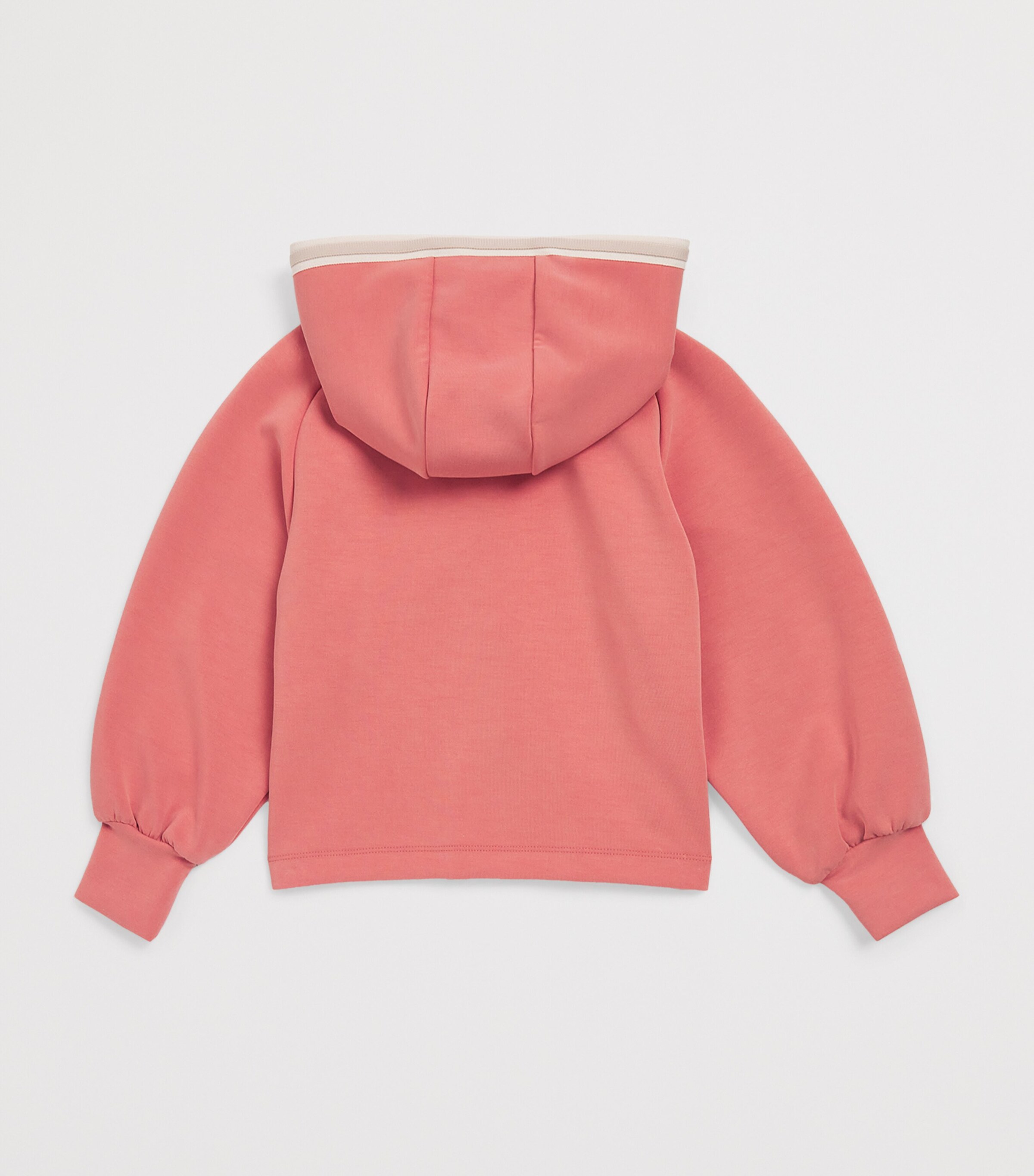 Jersey Zip-Up Hoodie (4-14 Years) CANYON CLAY Image 2