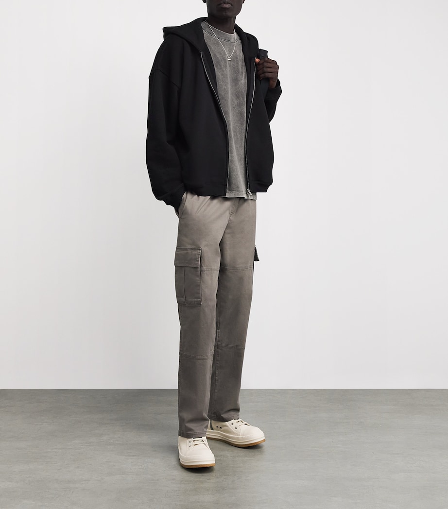 Cotton Initial Oversized T-Shirt VINTAGE GREY Image 2