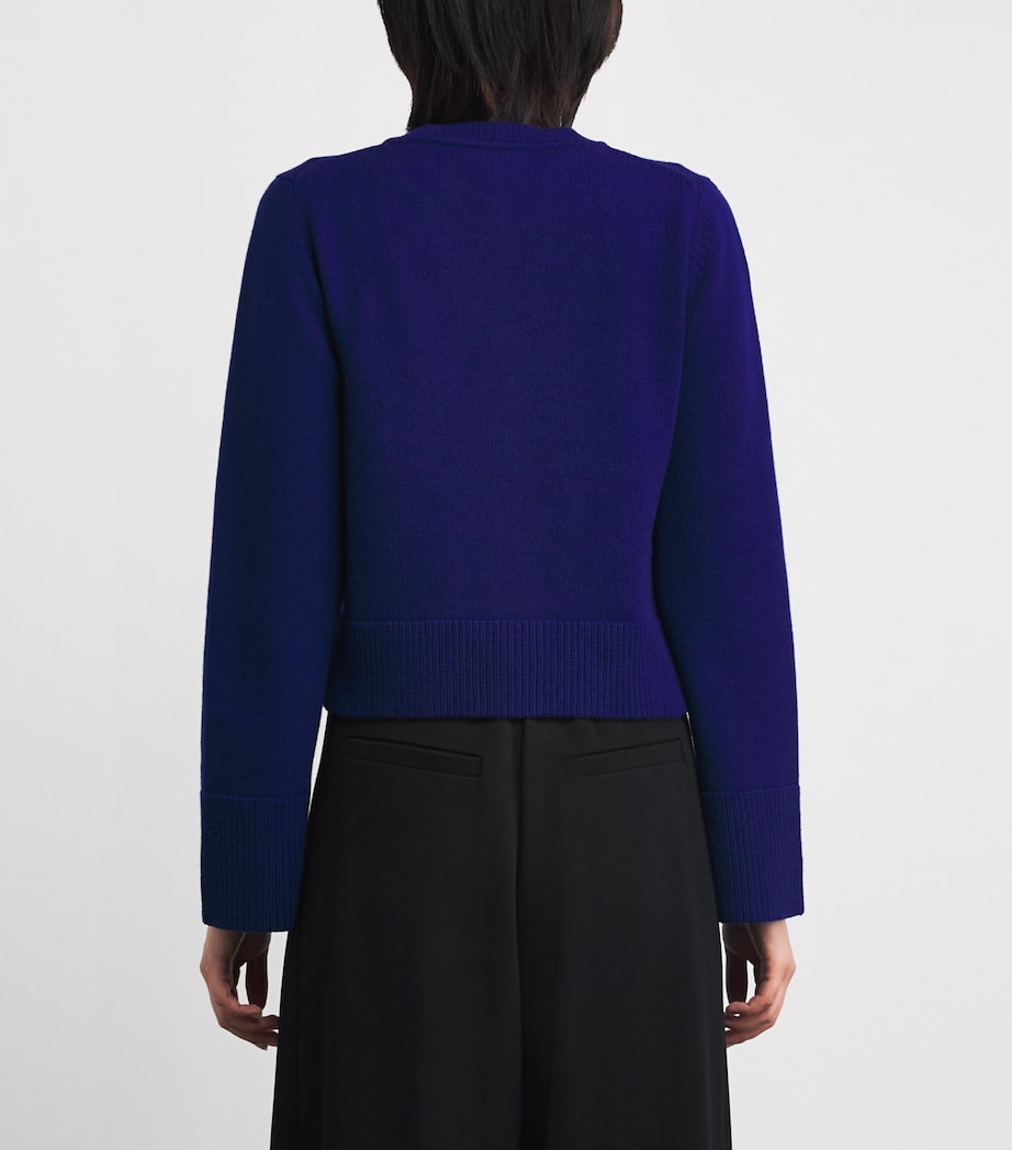 Merino Wool-Cashmere Cardigan JEWEL BLUE Image 4