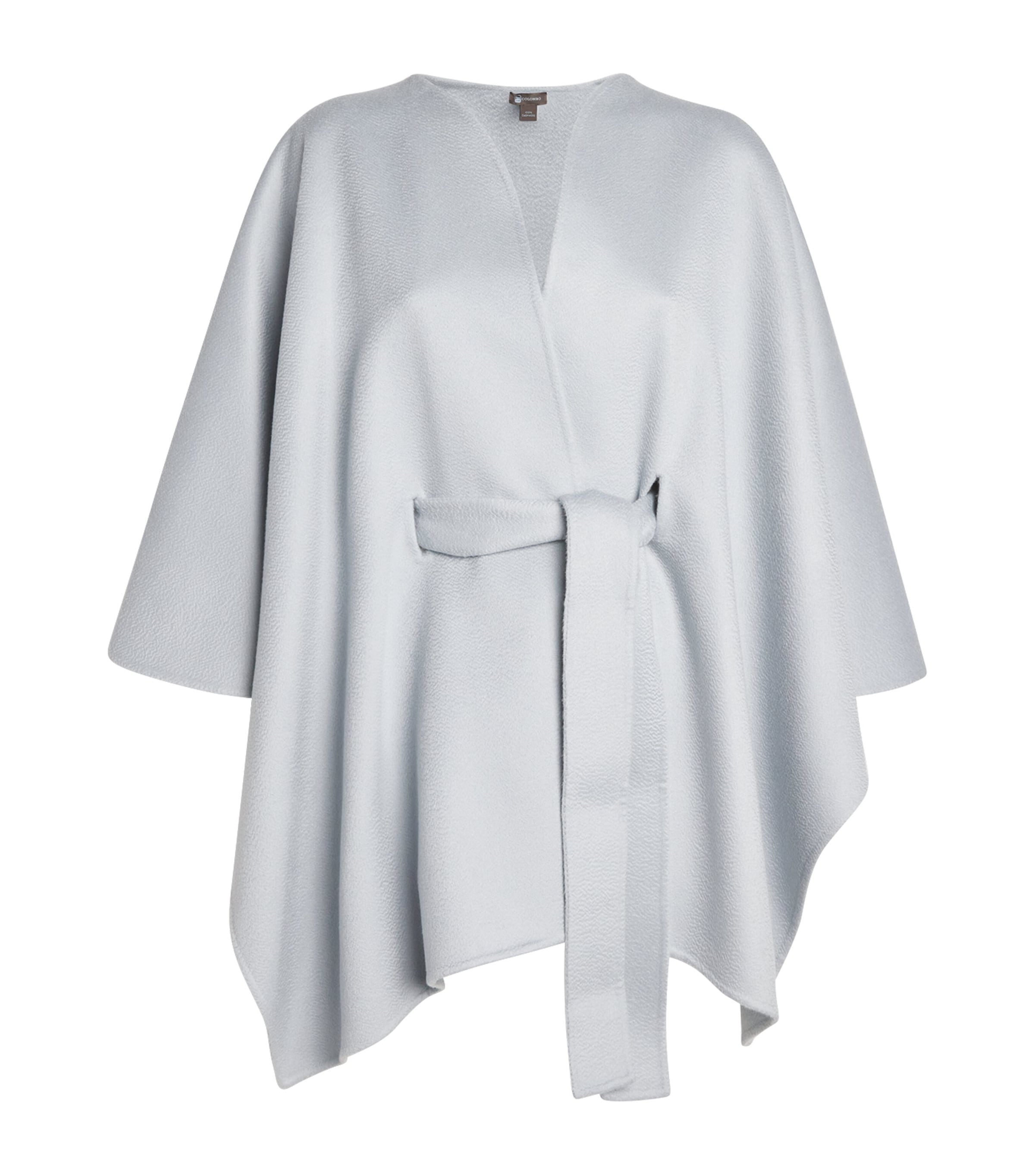 Colombo Cashmere Cape Jacket In Gray