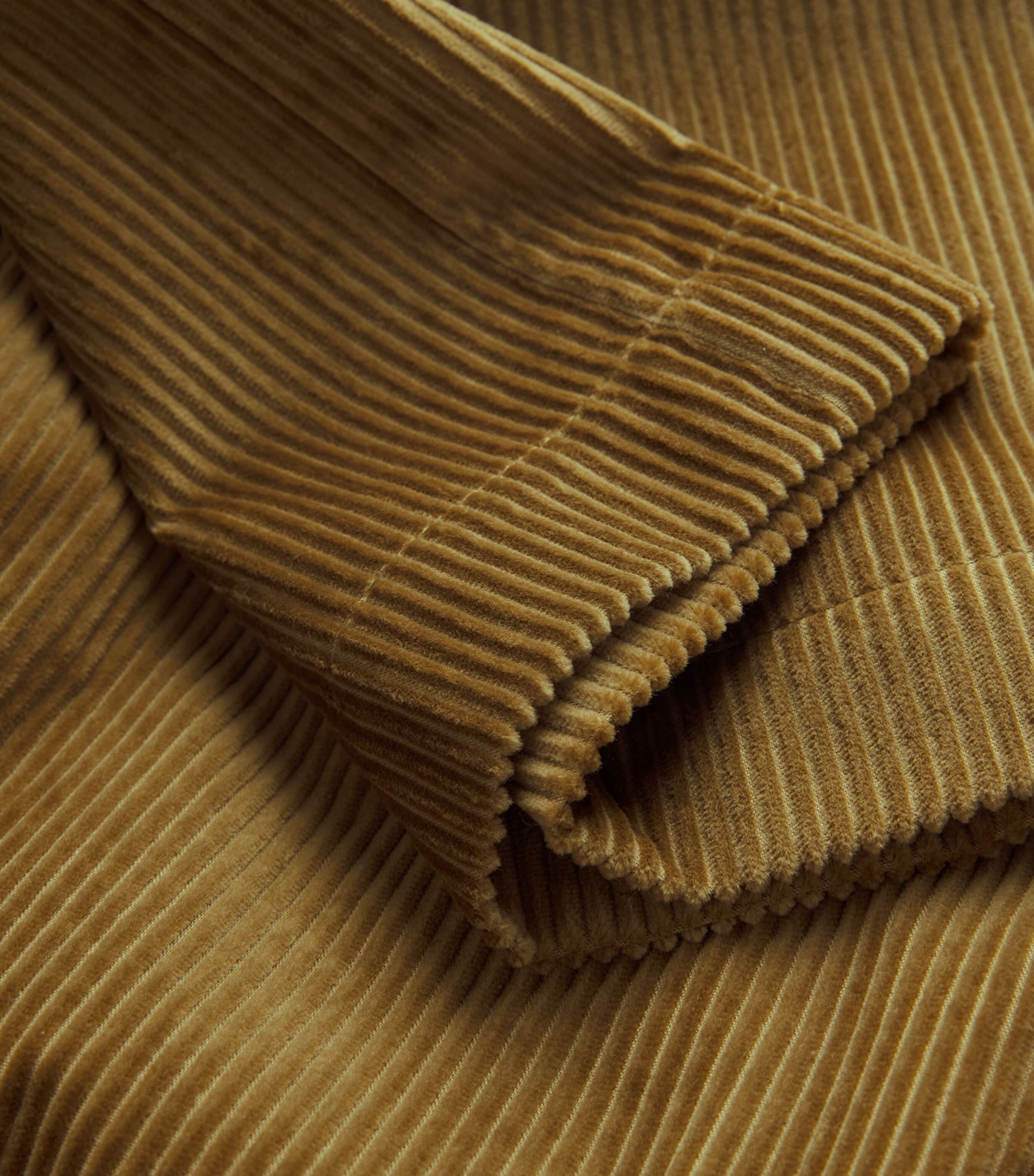 Corduroy Wide-Leg Trousers OLIVE GREEN Image 5