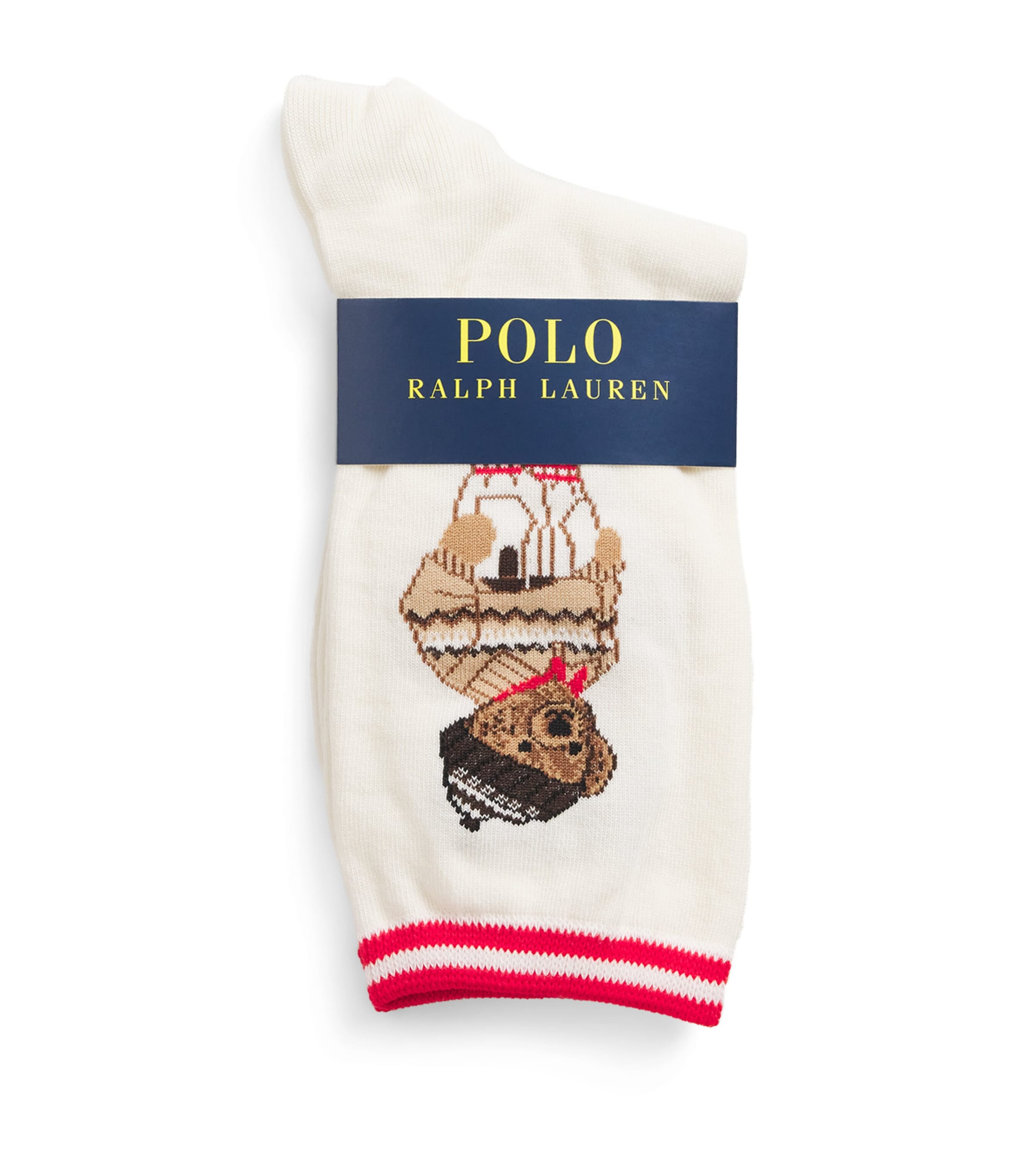Polo Ralph Lauren Cotton-blend Polo Bear Socks In White