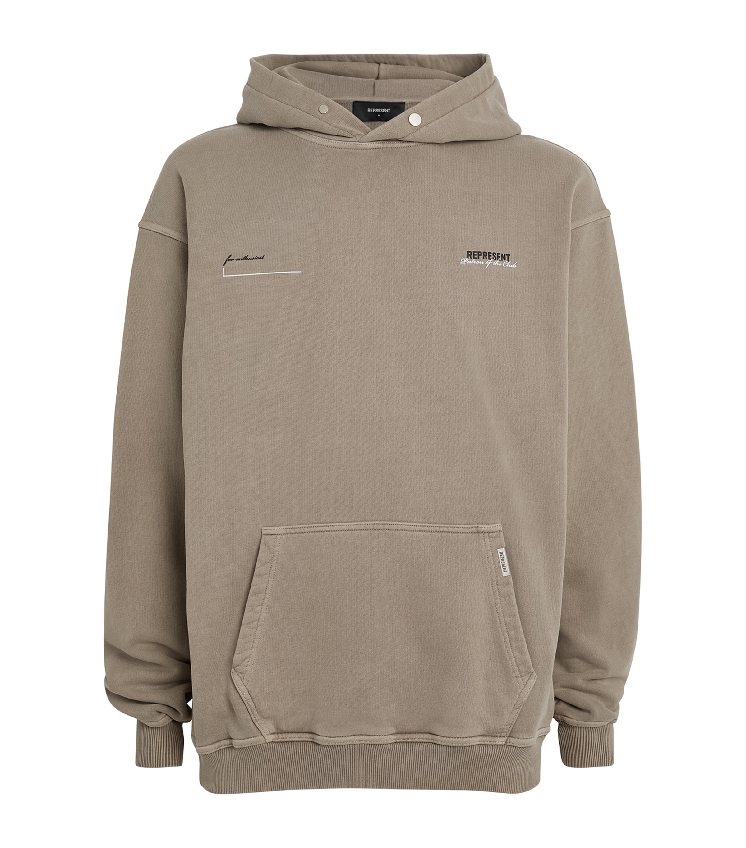 Shop Represent Patron Of The Club Hoodie In Grey