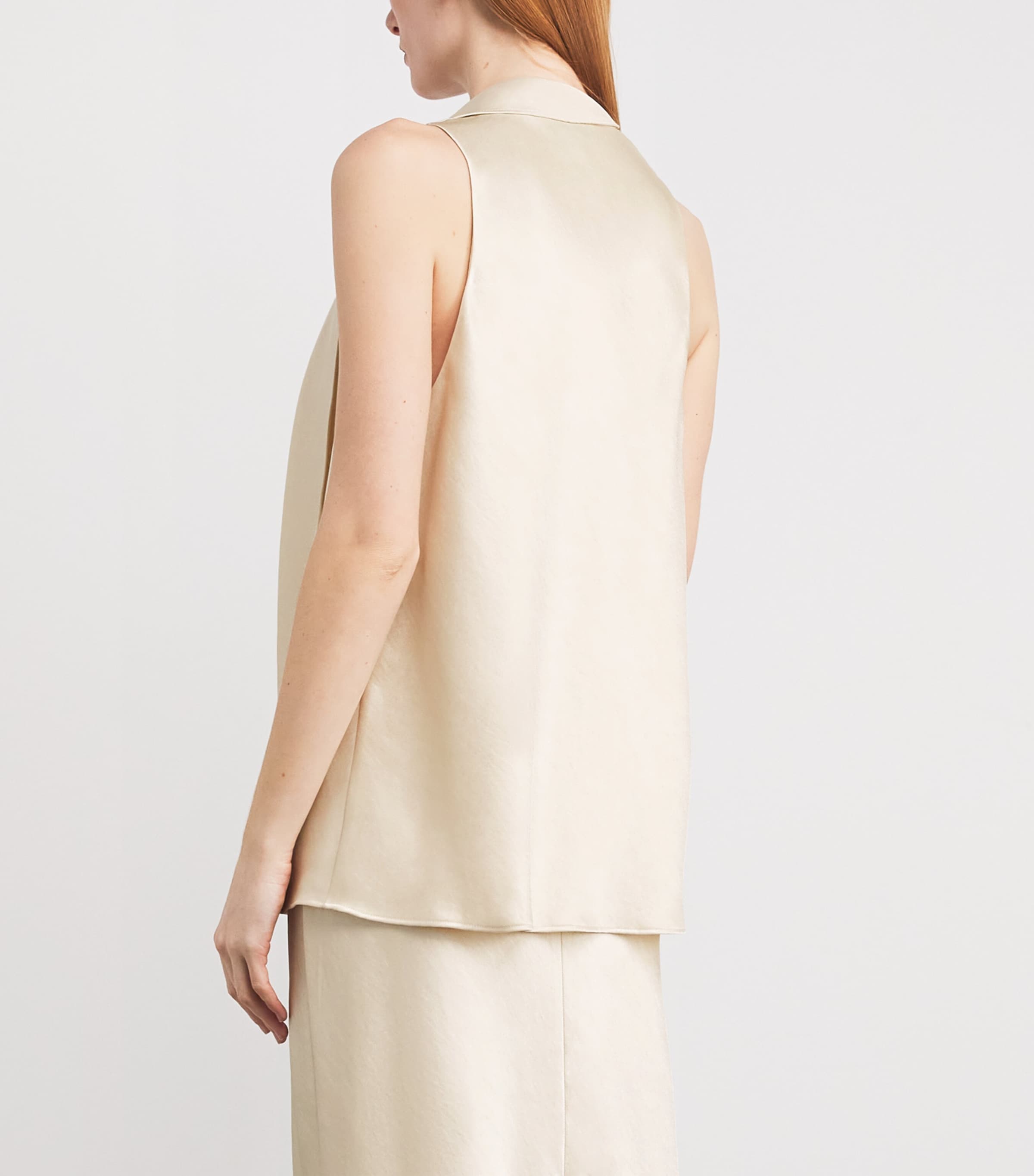 Satin Scarf-Detail Top 115BON Image 4