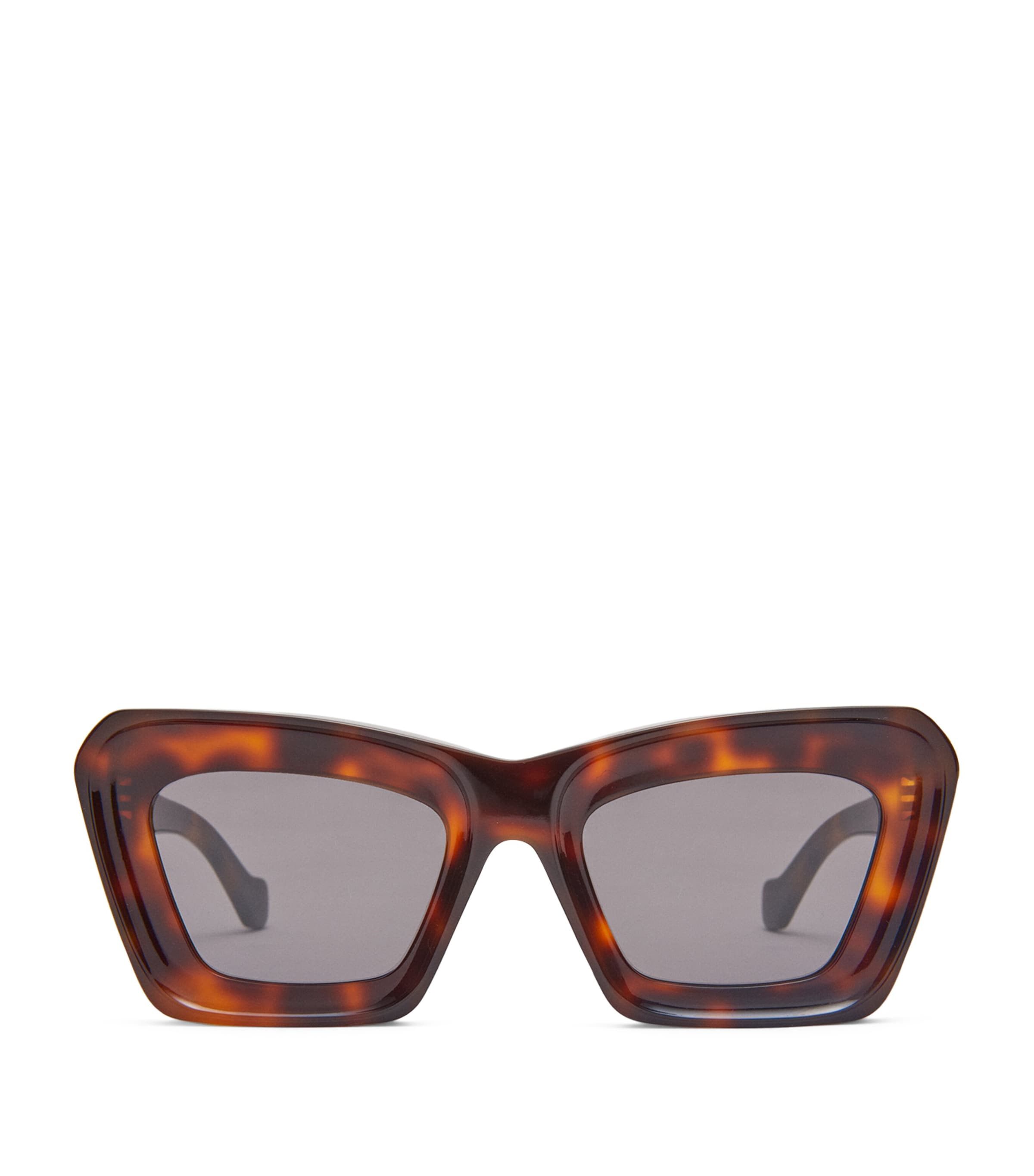 Loewe Bevelled Cat Eye Sunglasses In Brown