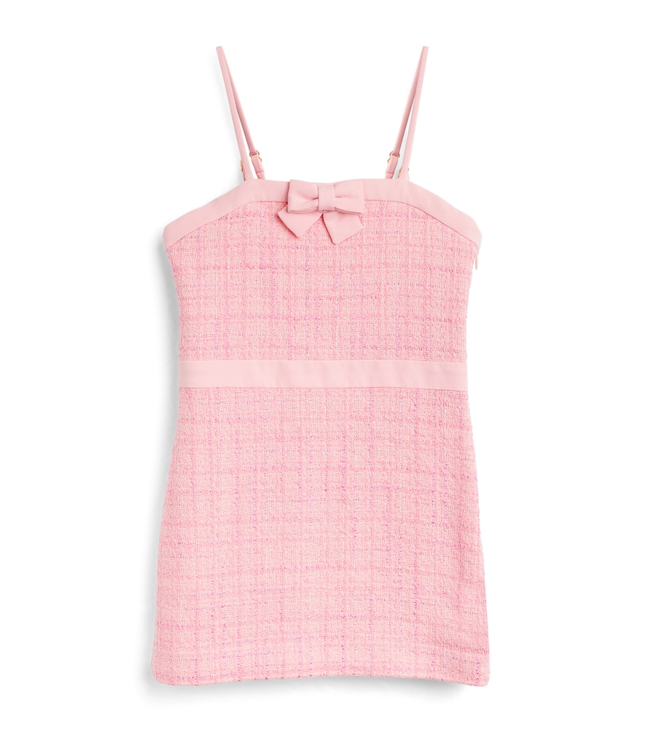 LoveShackFancy Tweed Kitt Mini Dress (2-6 Years) Pkhibpink Hibiscus Image 1