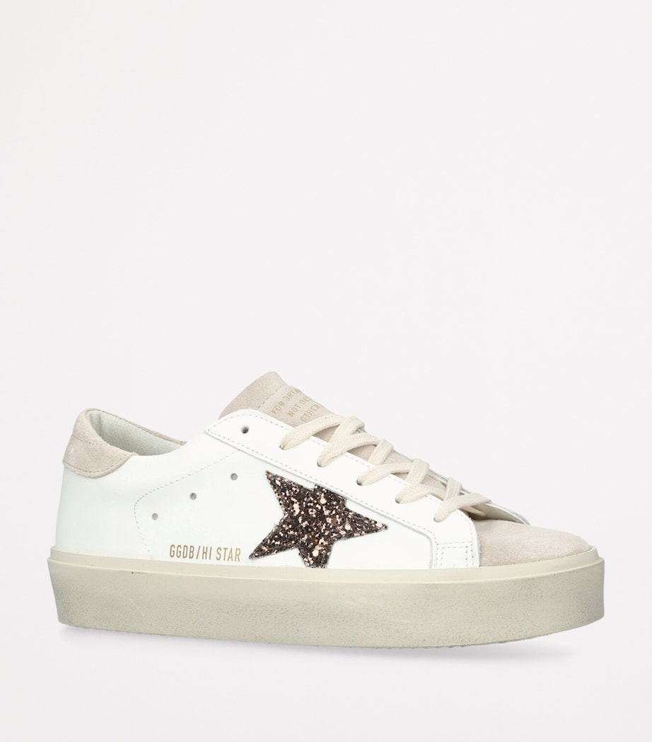 Golden Goose Leather Hi Star Sneakers White/oth Image 3