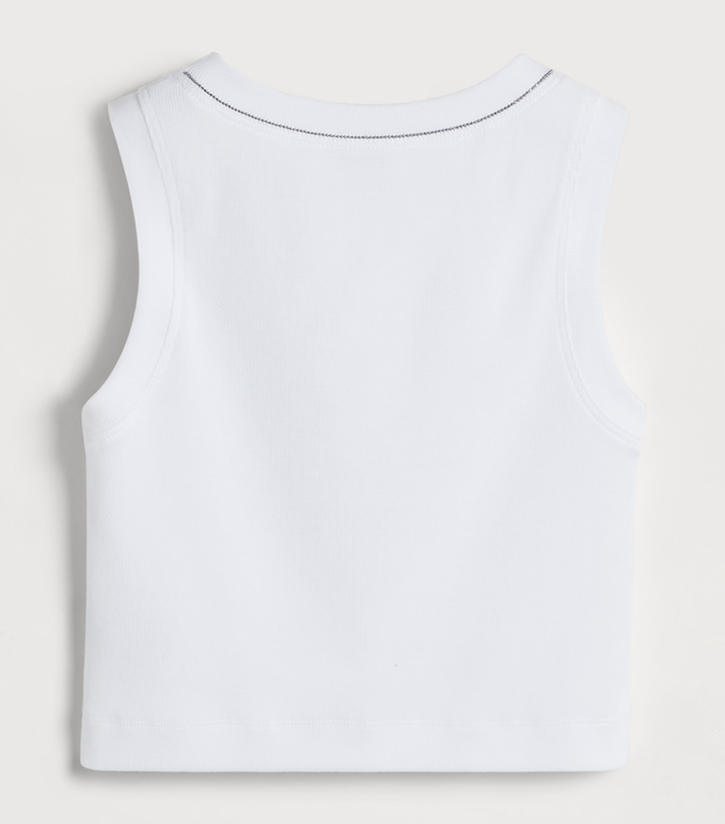 Brunello Cucinelli Kids Stretch-Cotton Tank Top (4-6 Years) Image 2