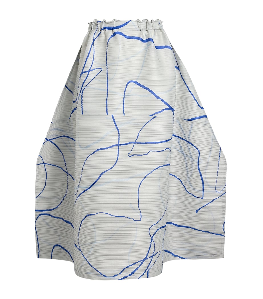 Printed Pause Midi Skirt GREY Image 1