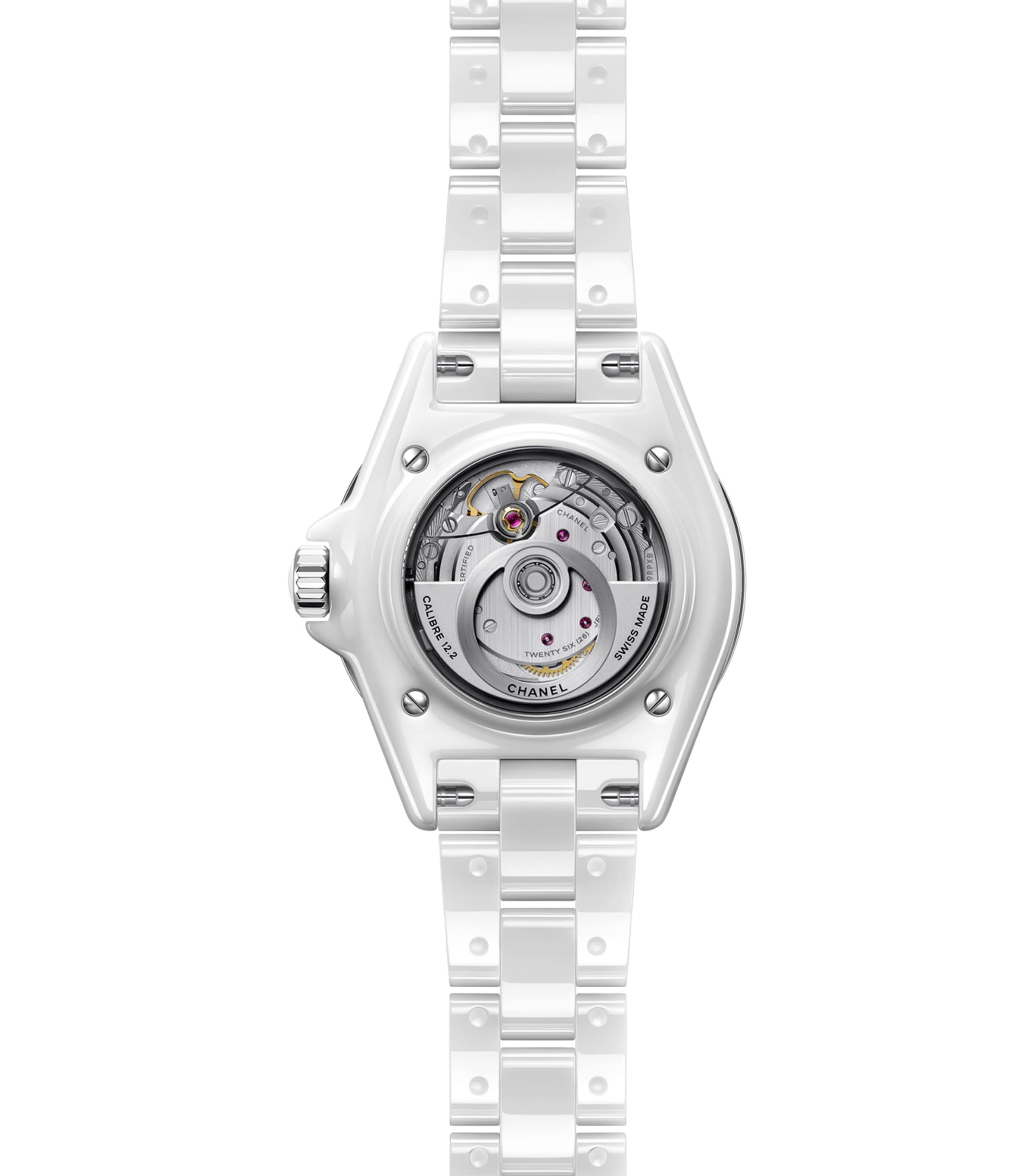 CHANEL Ceramic and Steel J12 Calibre Watch 33mm Harrods UK