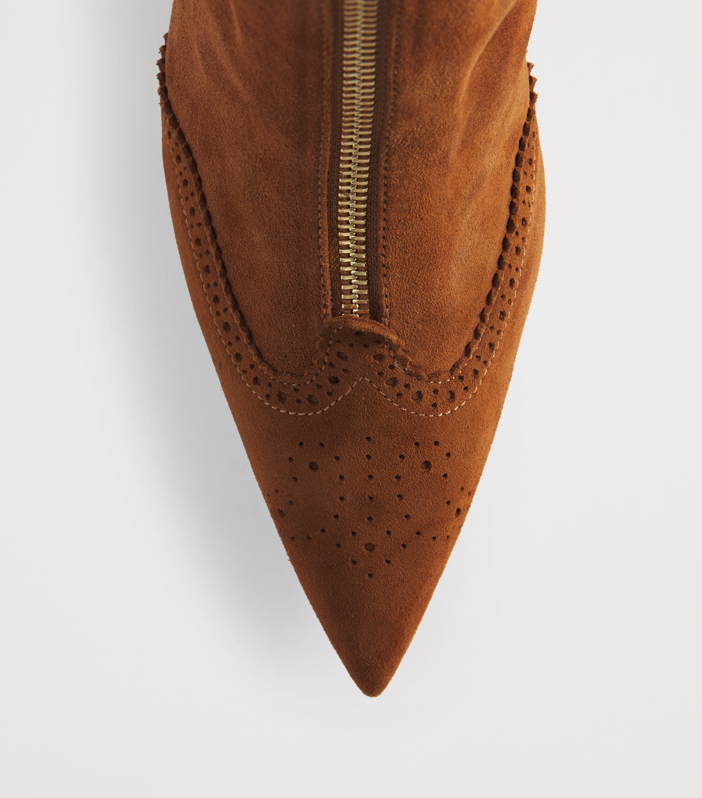 Thom Browne Suede Wingtip Ankle Boots 90 Caramel Image 6