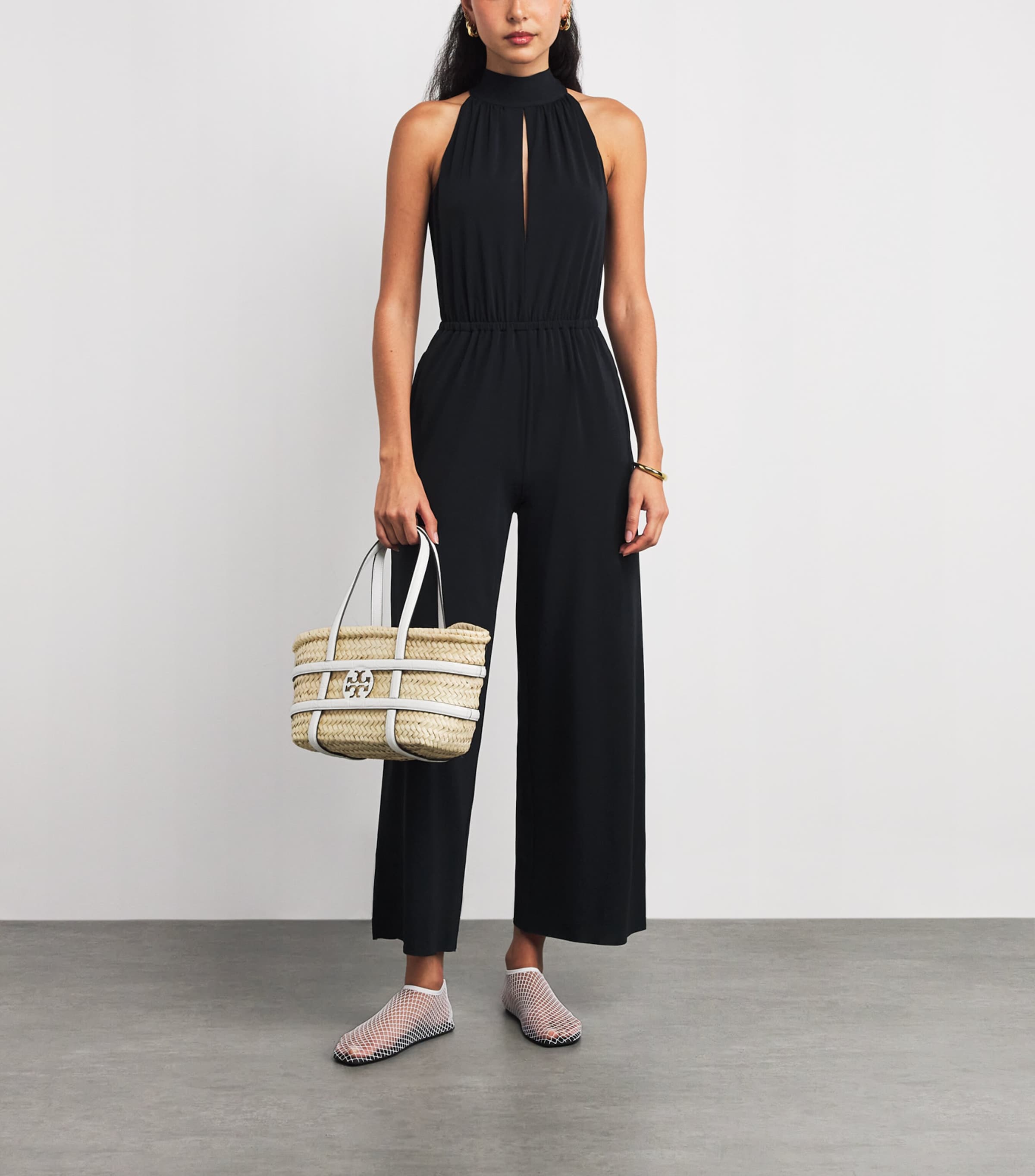 Jersey Halterneck Jumpsuit NOIR Image 2