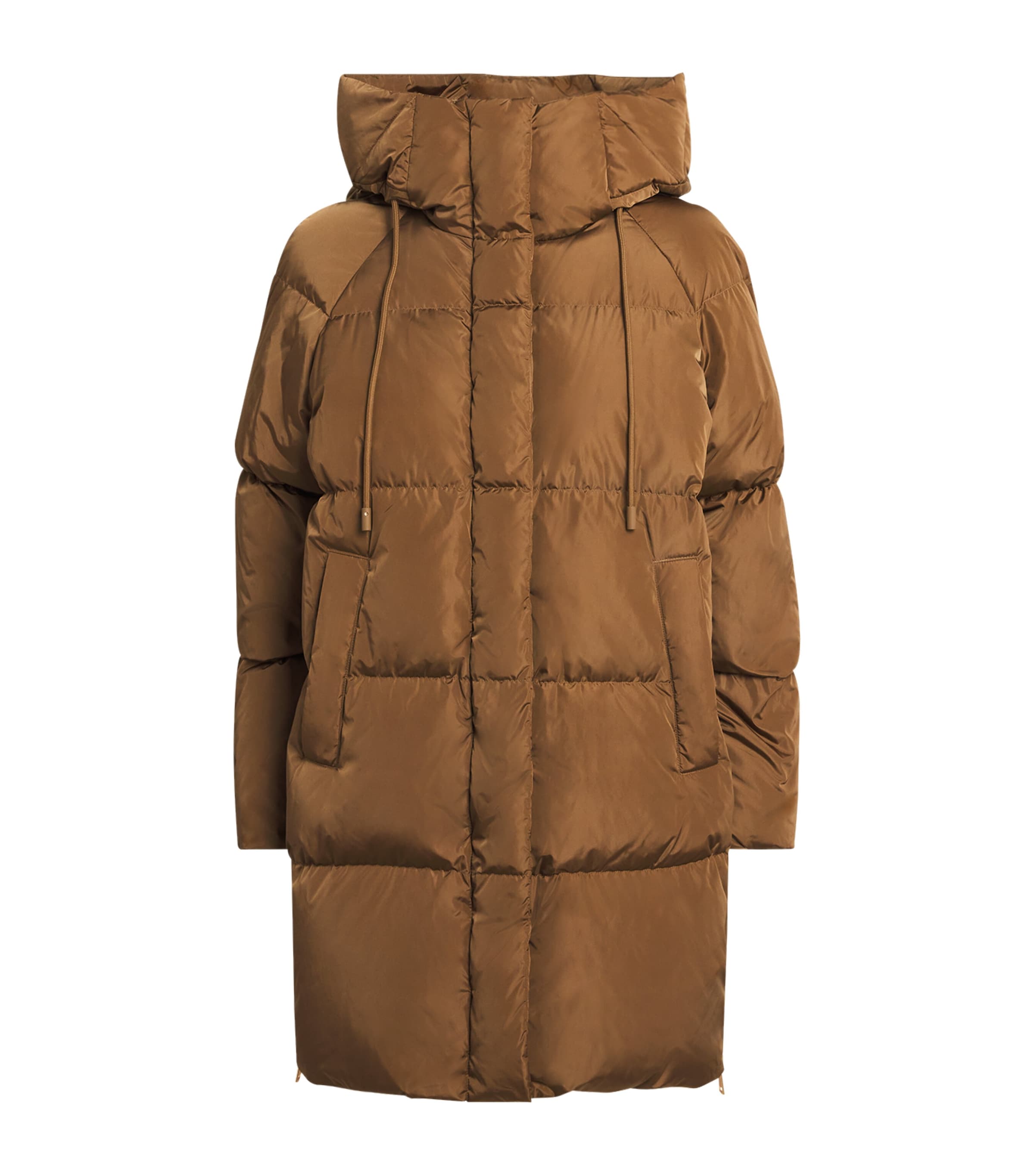 Weekend Max Mara Down Quilted Parka In Sand