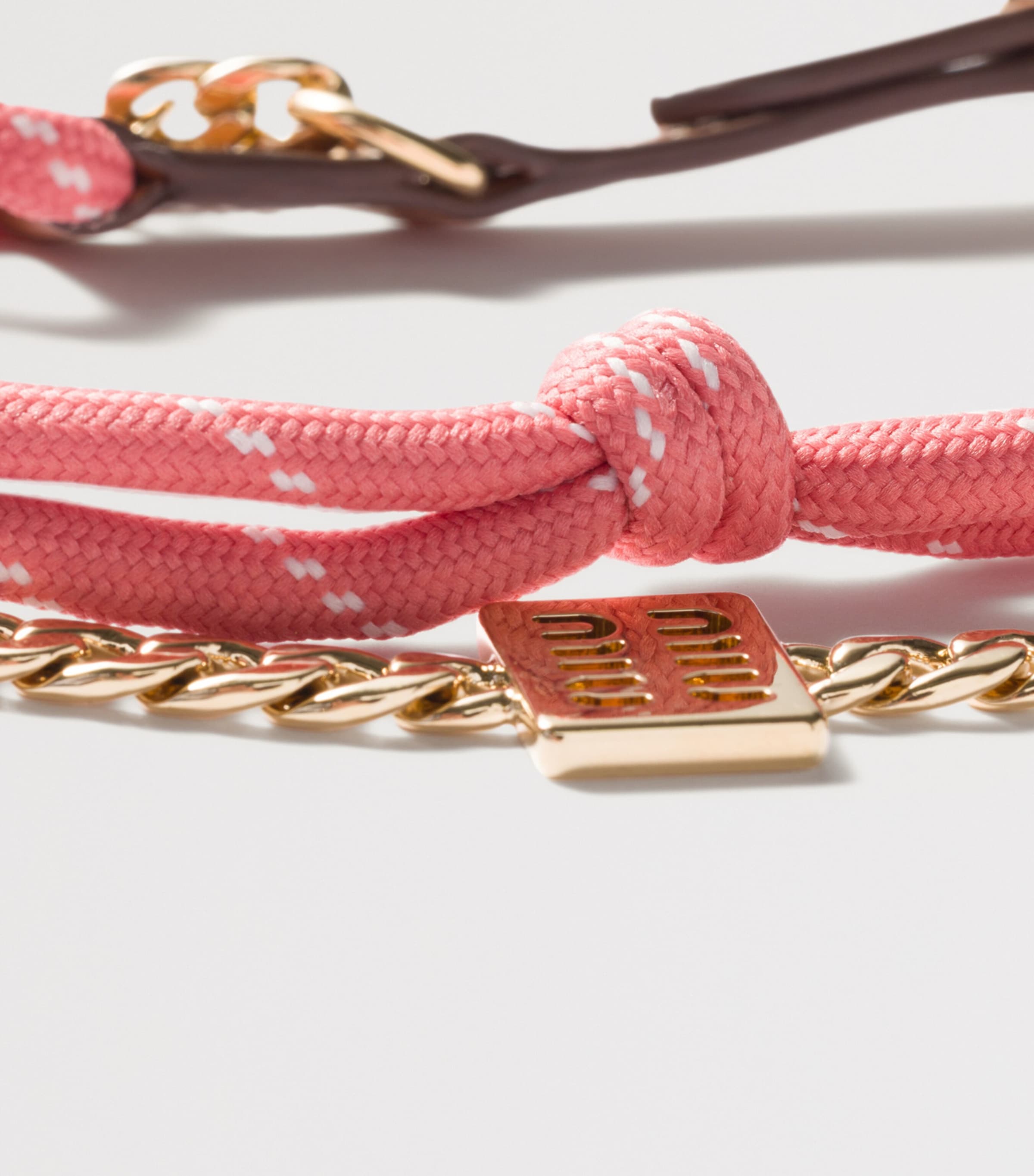 Leather Cord Bag Chain F04Q8 Image 3