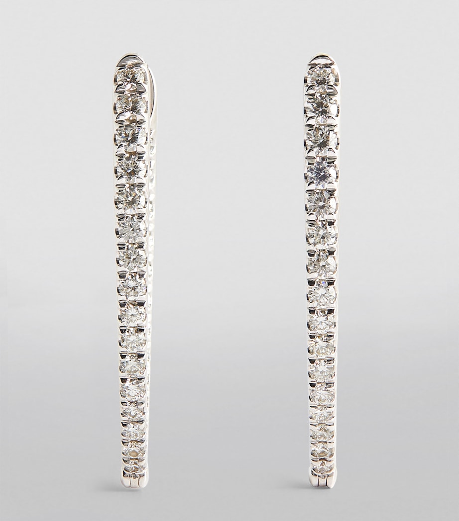 White Gold and Diamond Cristina Earrings WHITE GOLD Image 3