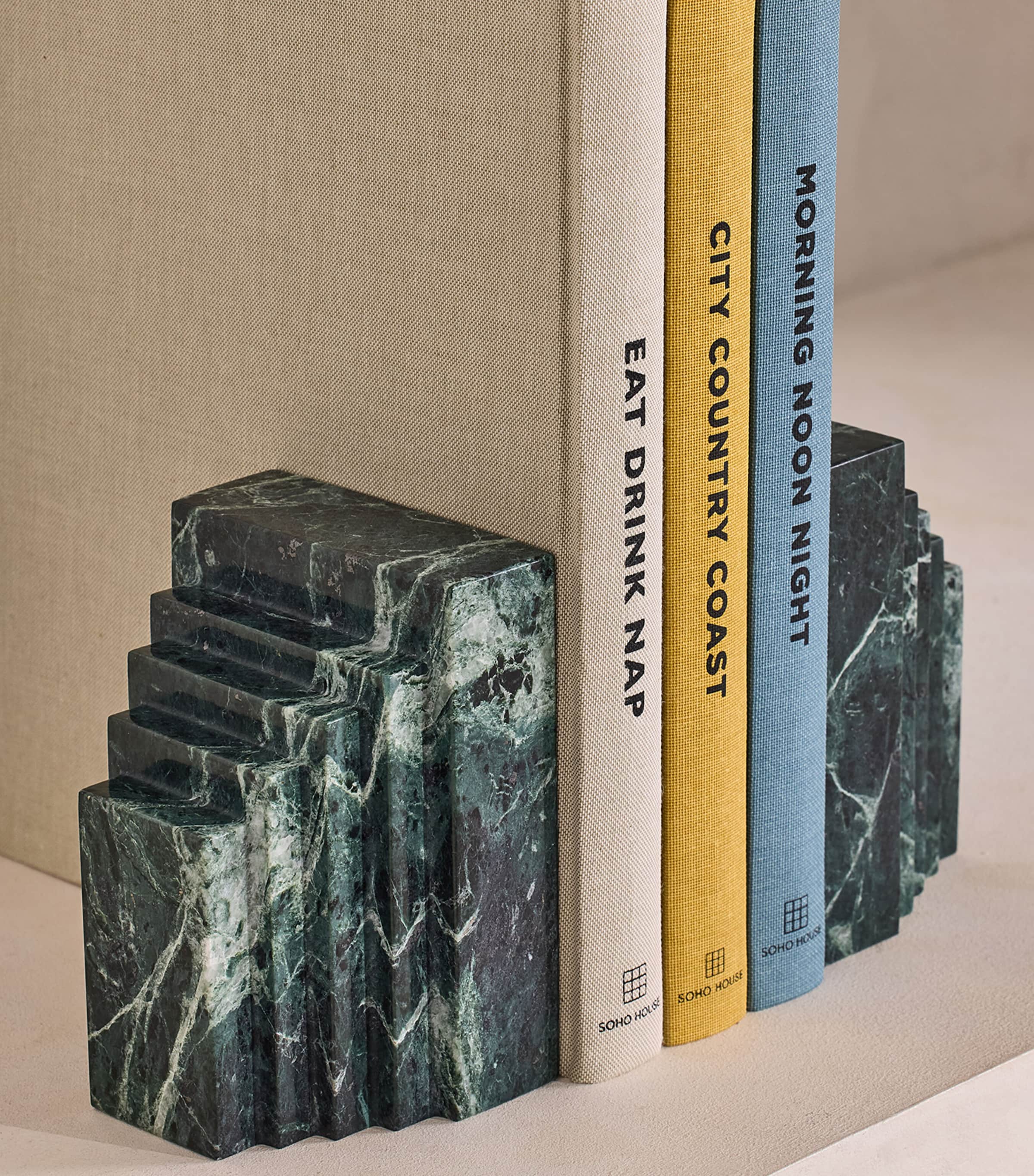 Soho Home Marble Lola Bookends Green Image 3
