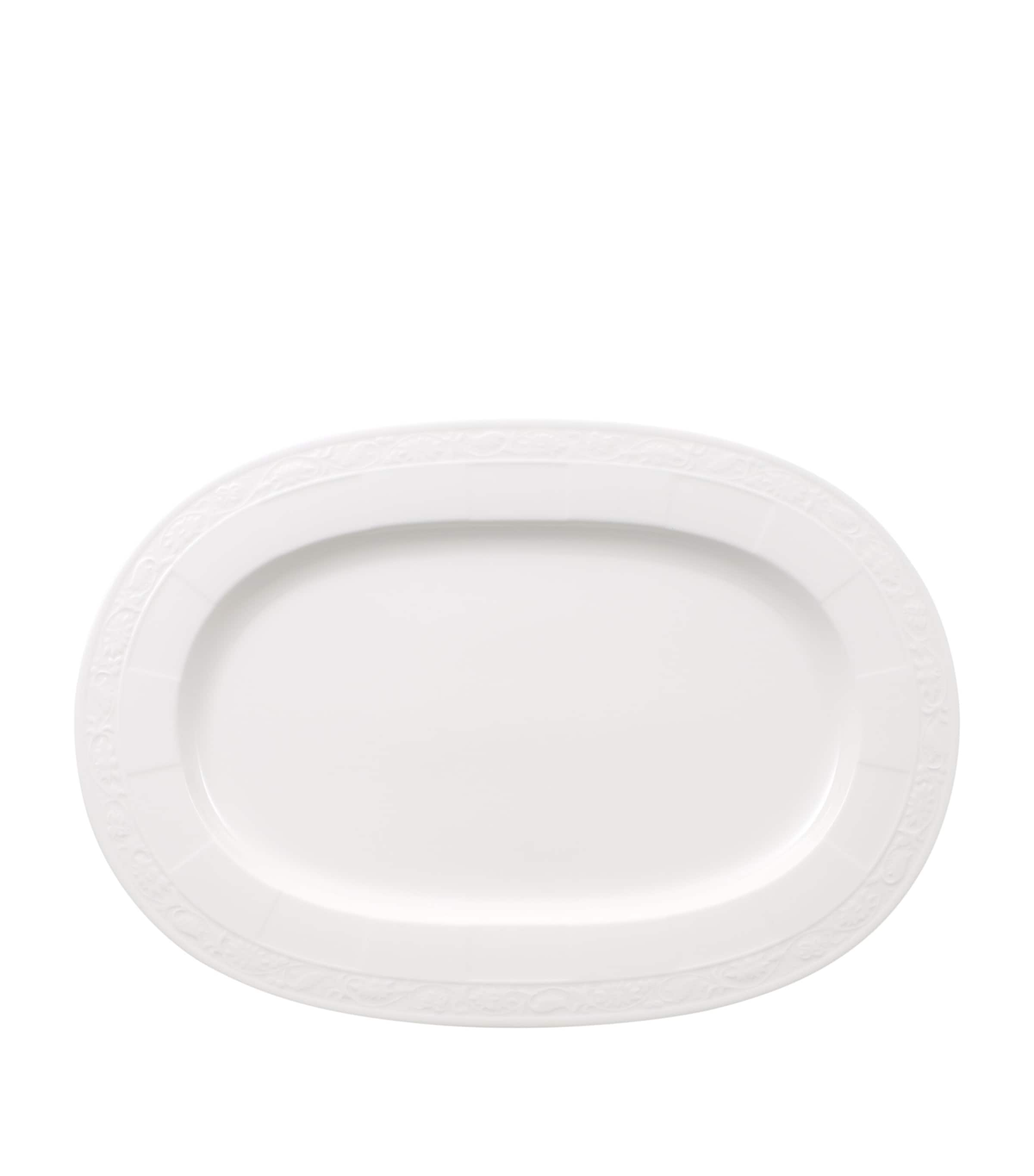 Shop Villeroy & Boch White Pearl Oval Platter