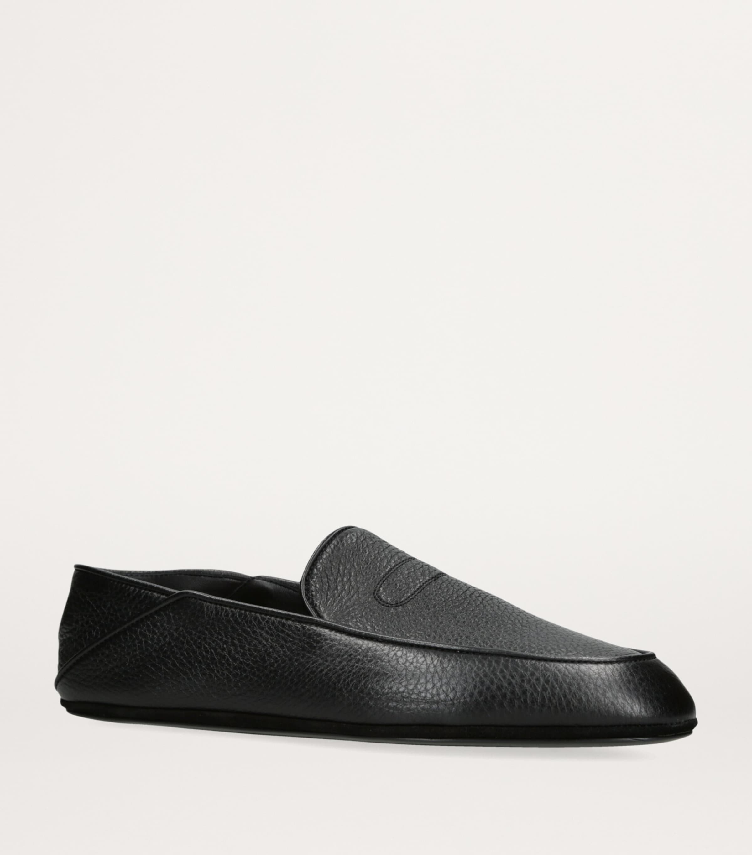 Leather Kingston II Slippers BLACK Image 3